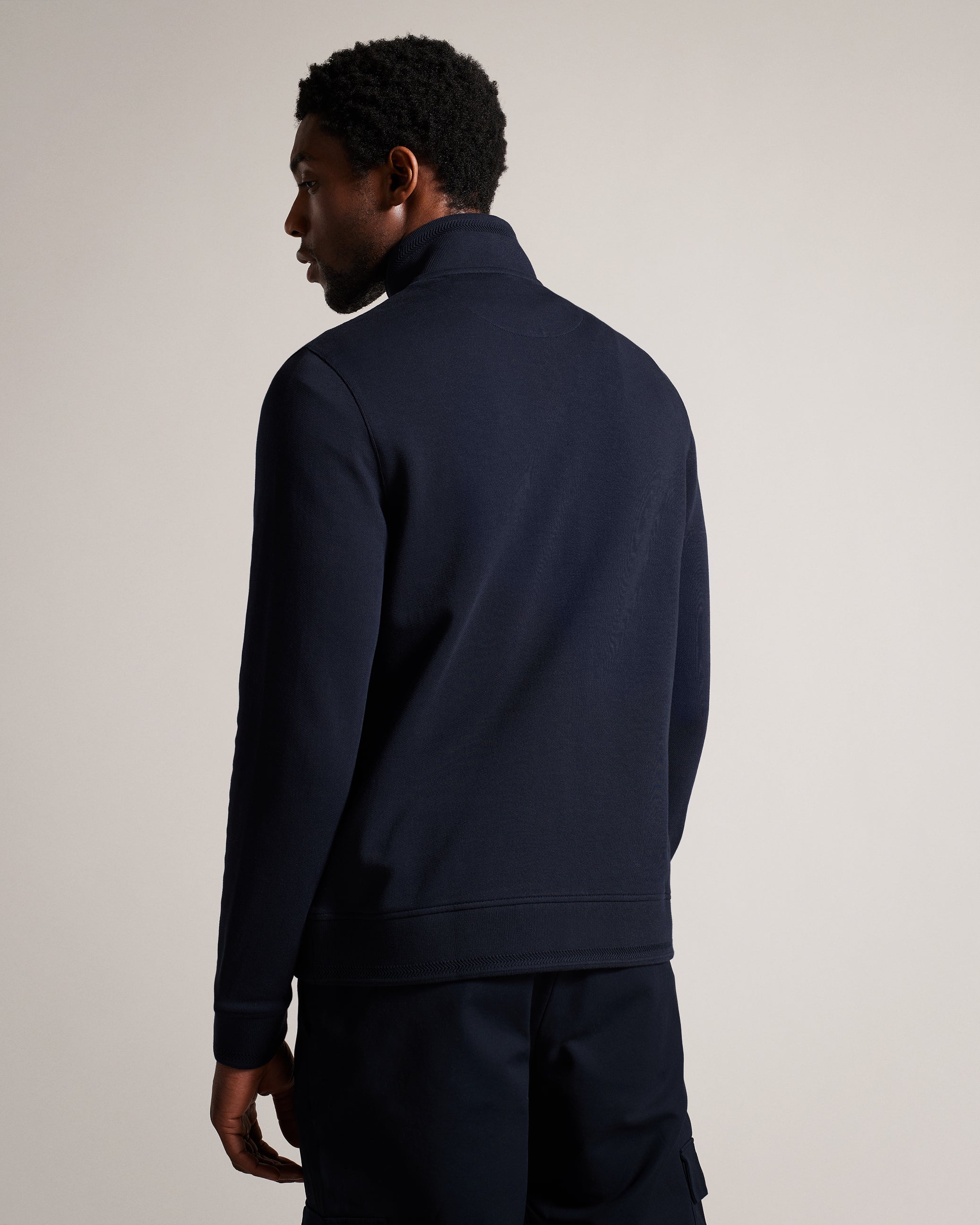 Phloem Zip Through Funnel Neck Jacket Navy