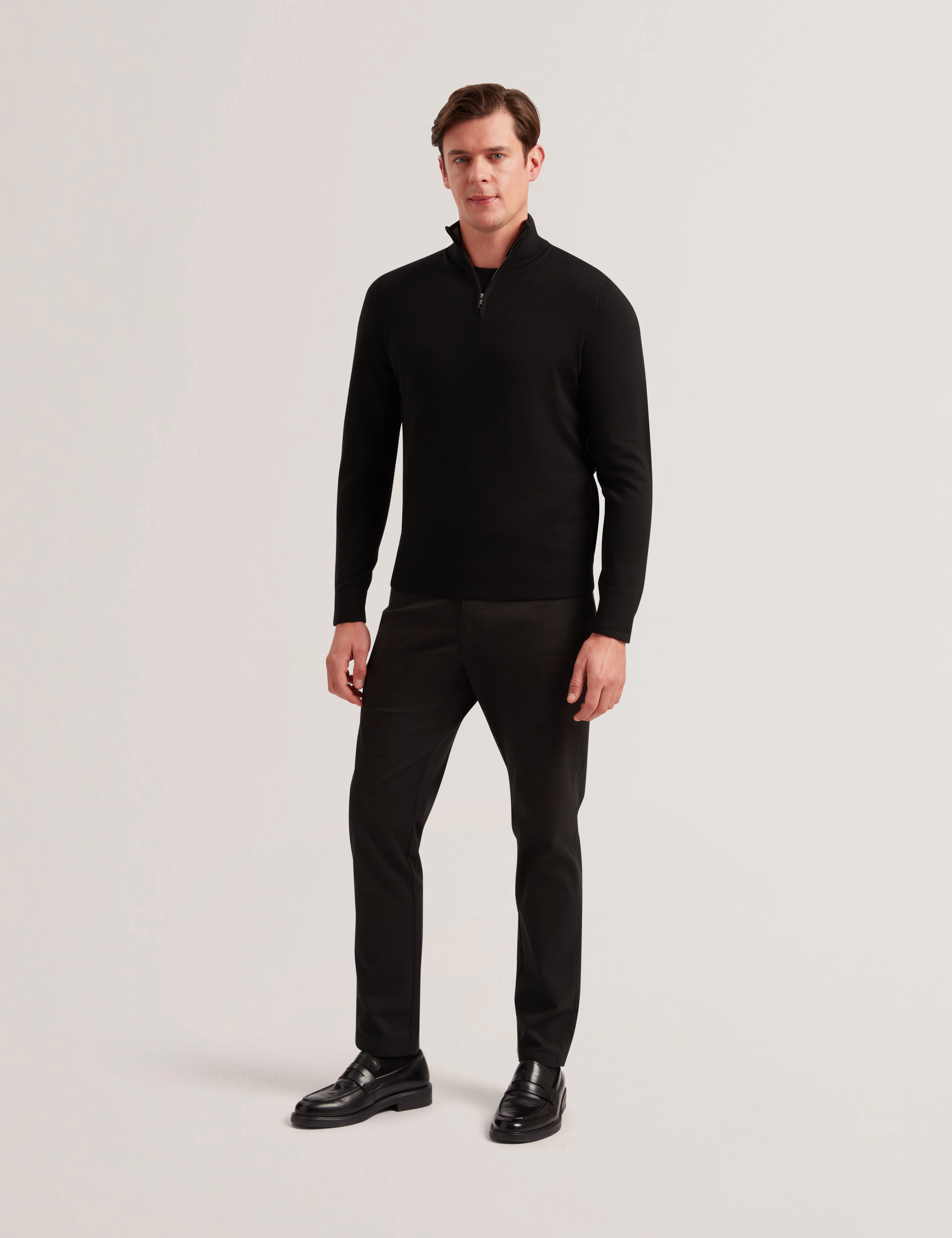 Limehas Ls Merino Core Half Zip Black
