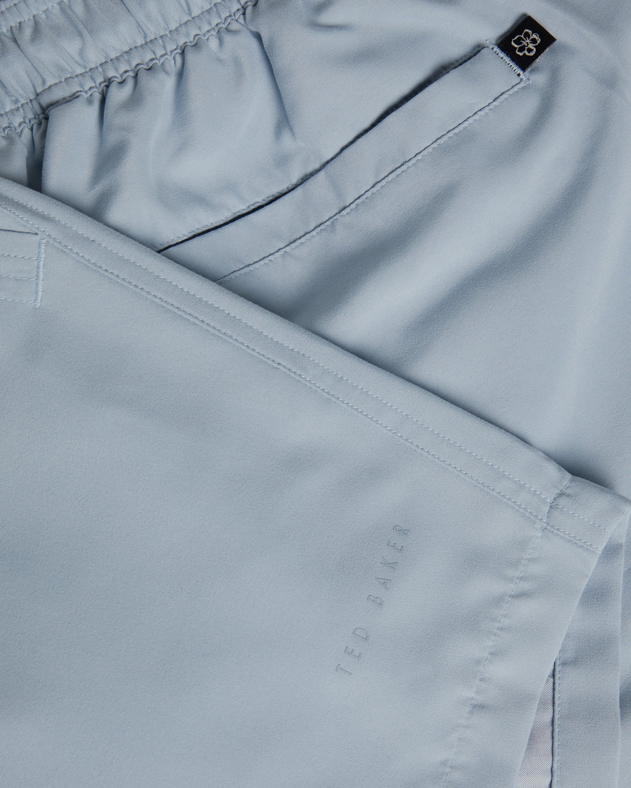 Hiltree Plain Swim Shorts Mid-Blue