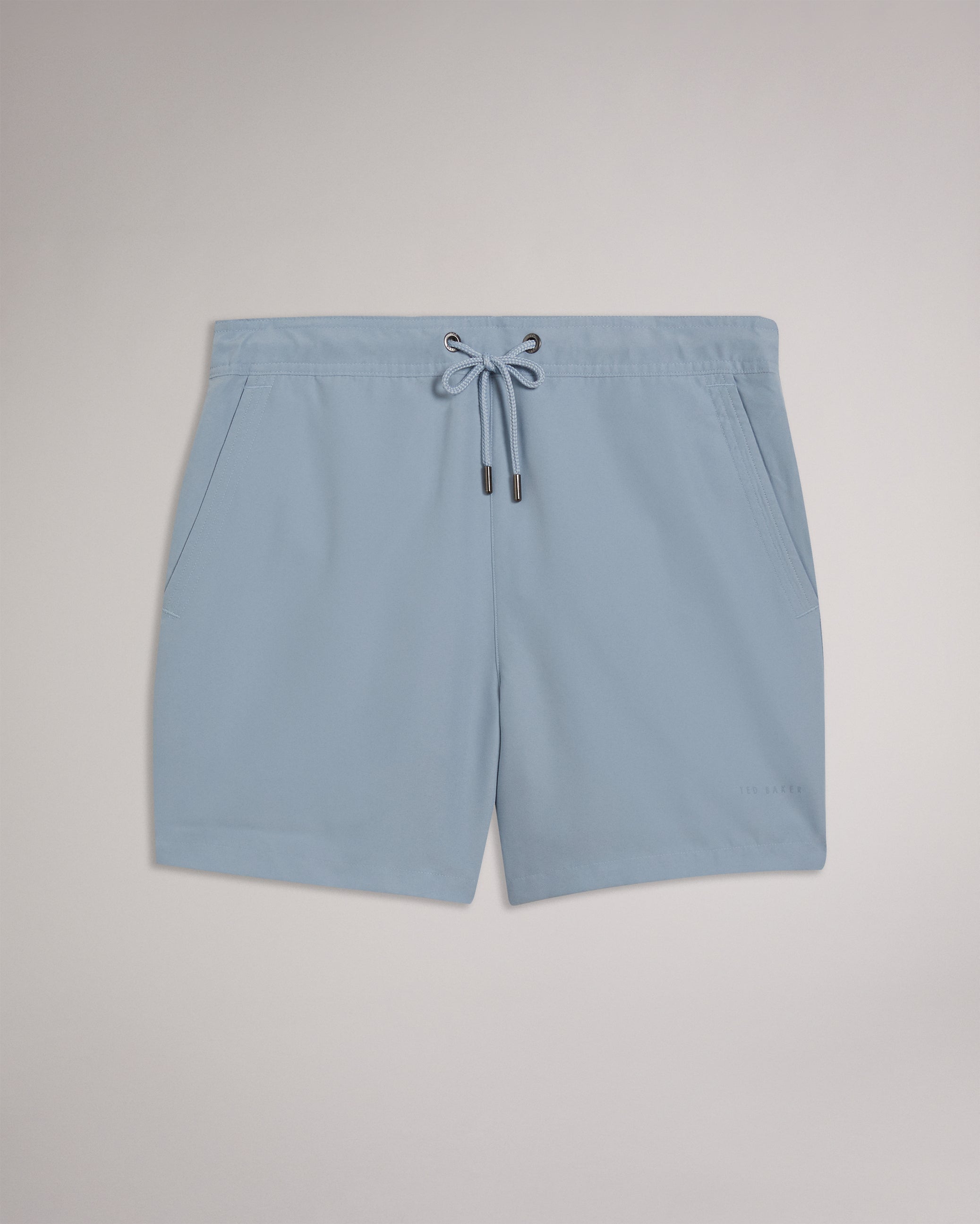 Hiltree Plain Swim Shorts Mid-Blue