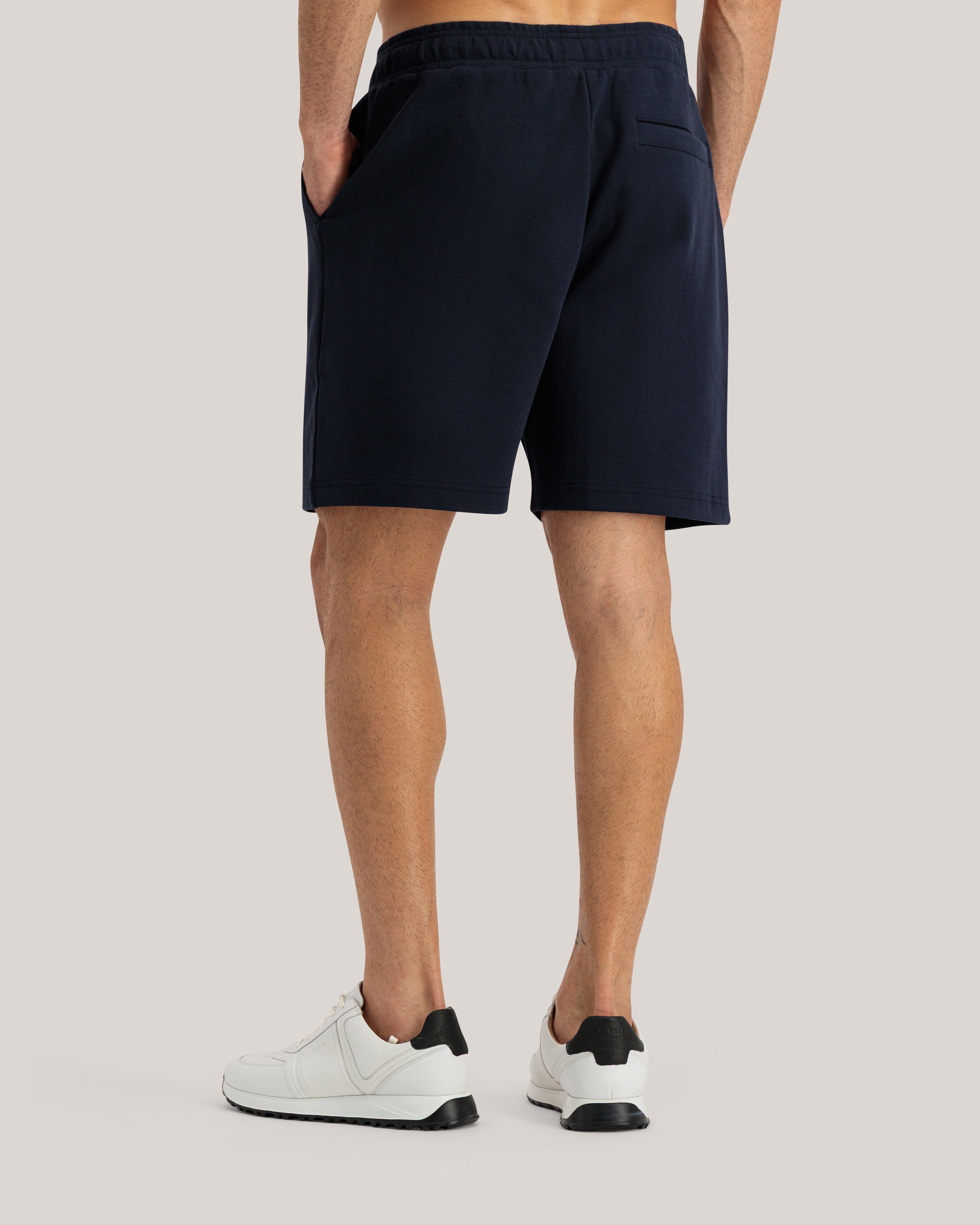 Terries Regular Herringbone Short Navy