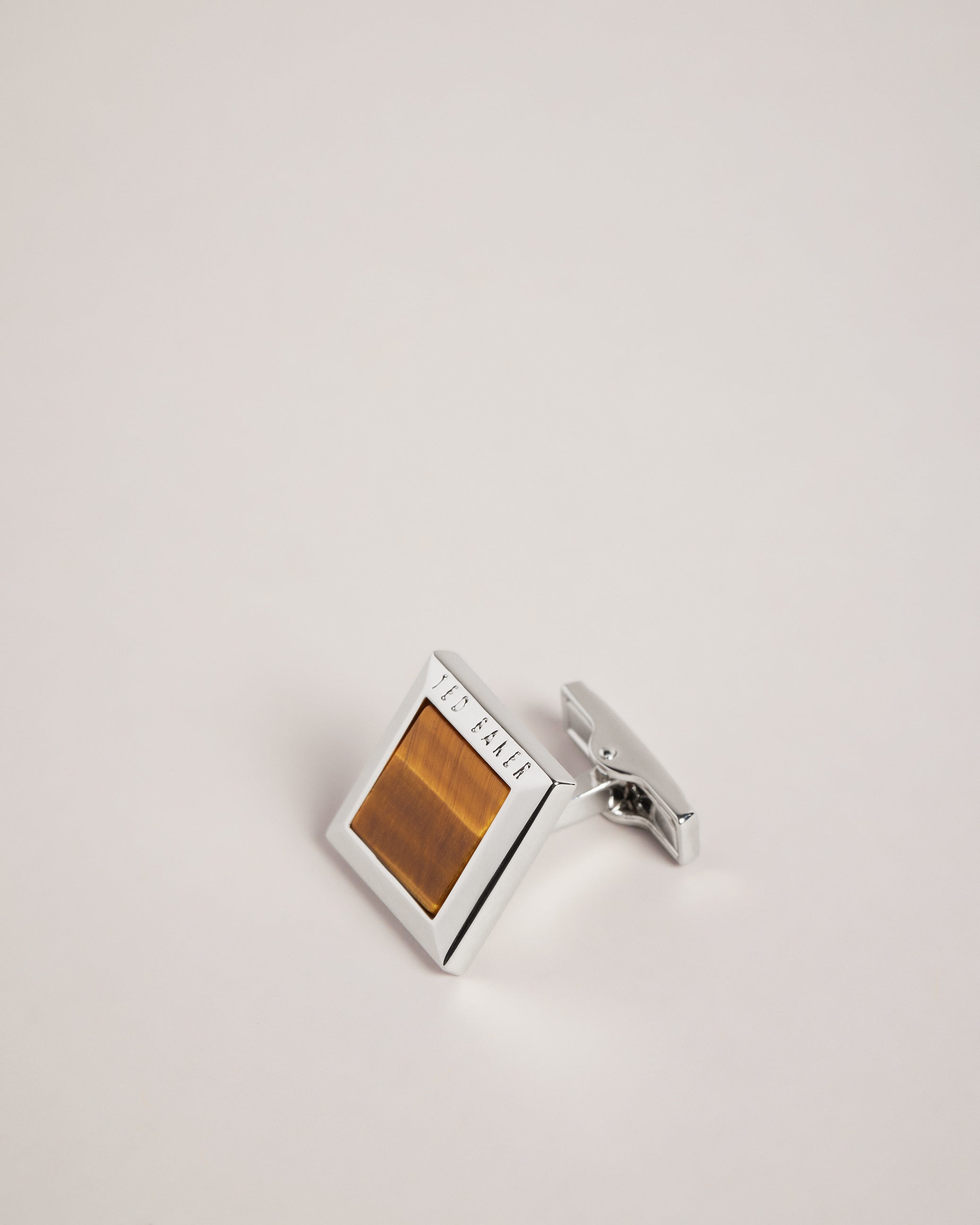 Coper Marl Cufflink Silver-Col
