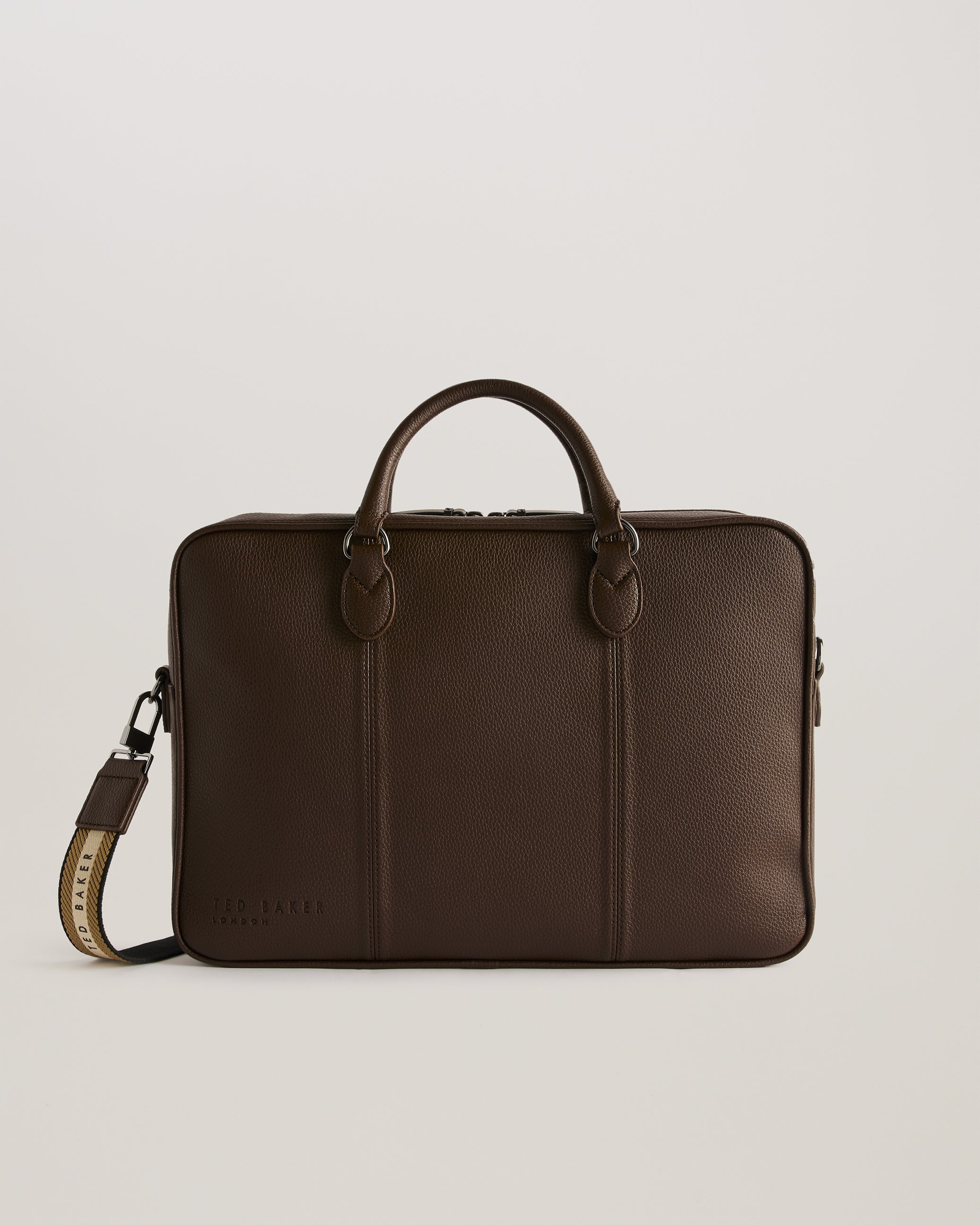 Kaden Faux Leather Document Bag Brn-Choc