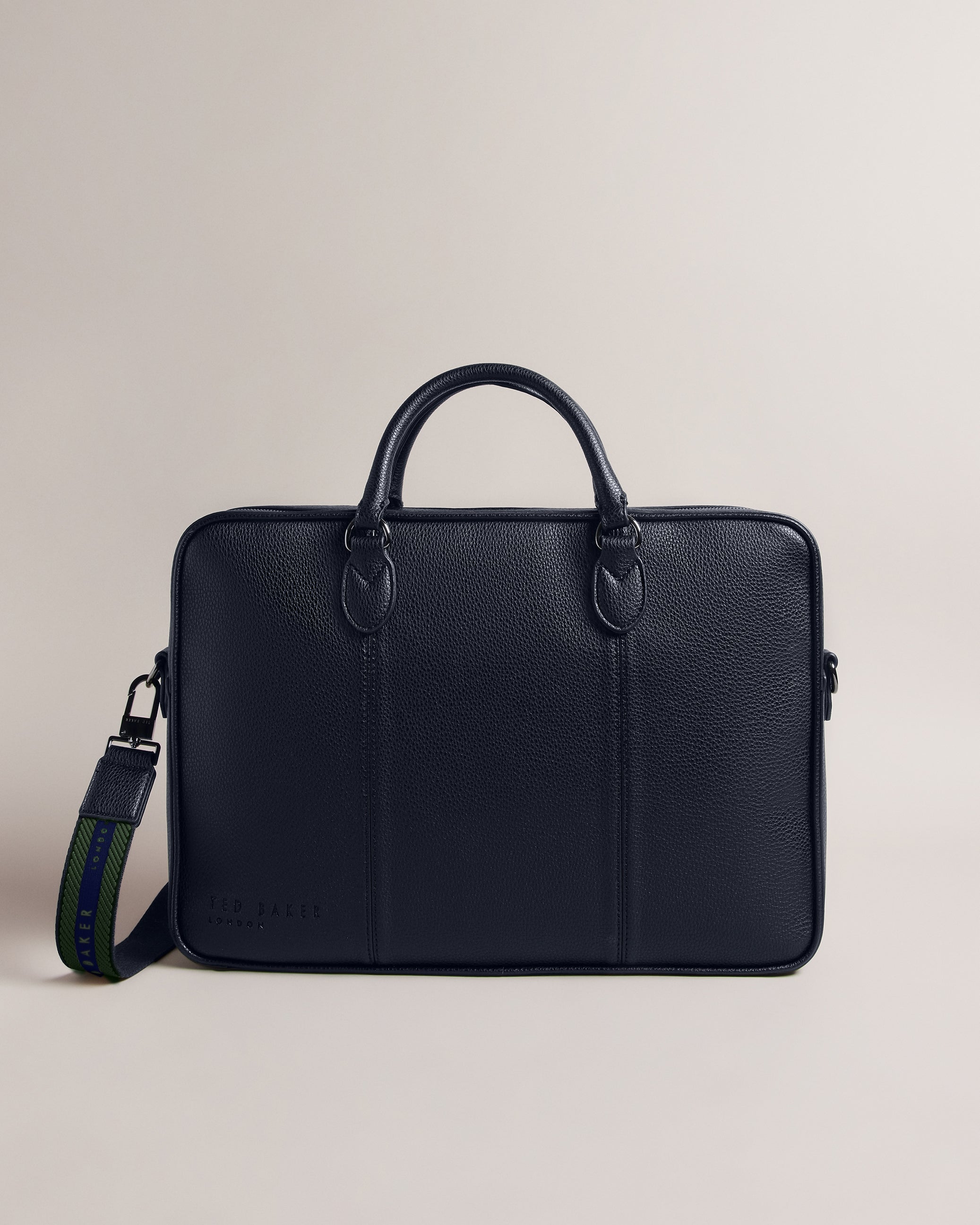 Kaden Pu Webbing Document Bag Navy