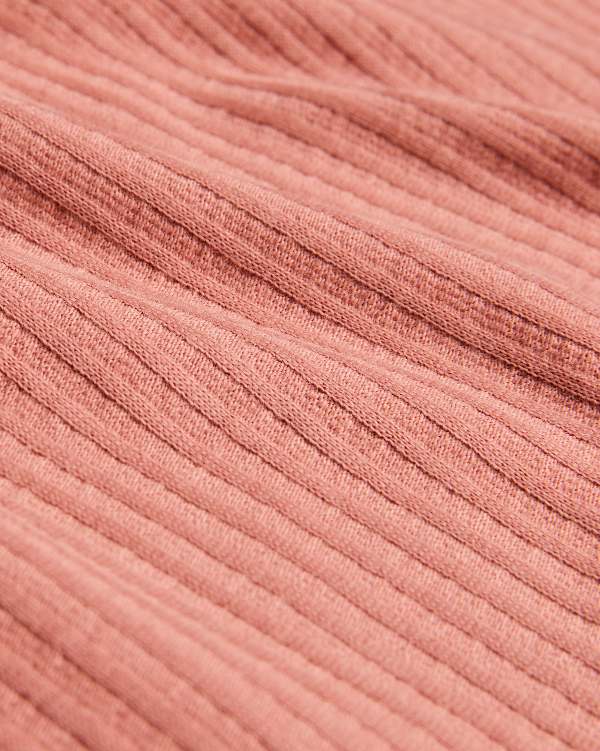 Rakes Textured Regular Fit T-Shirt Mid-Pink