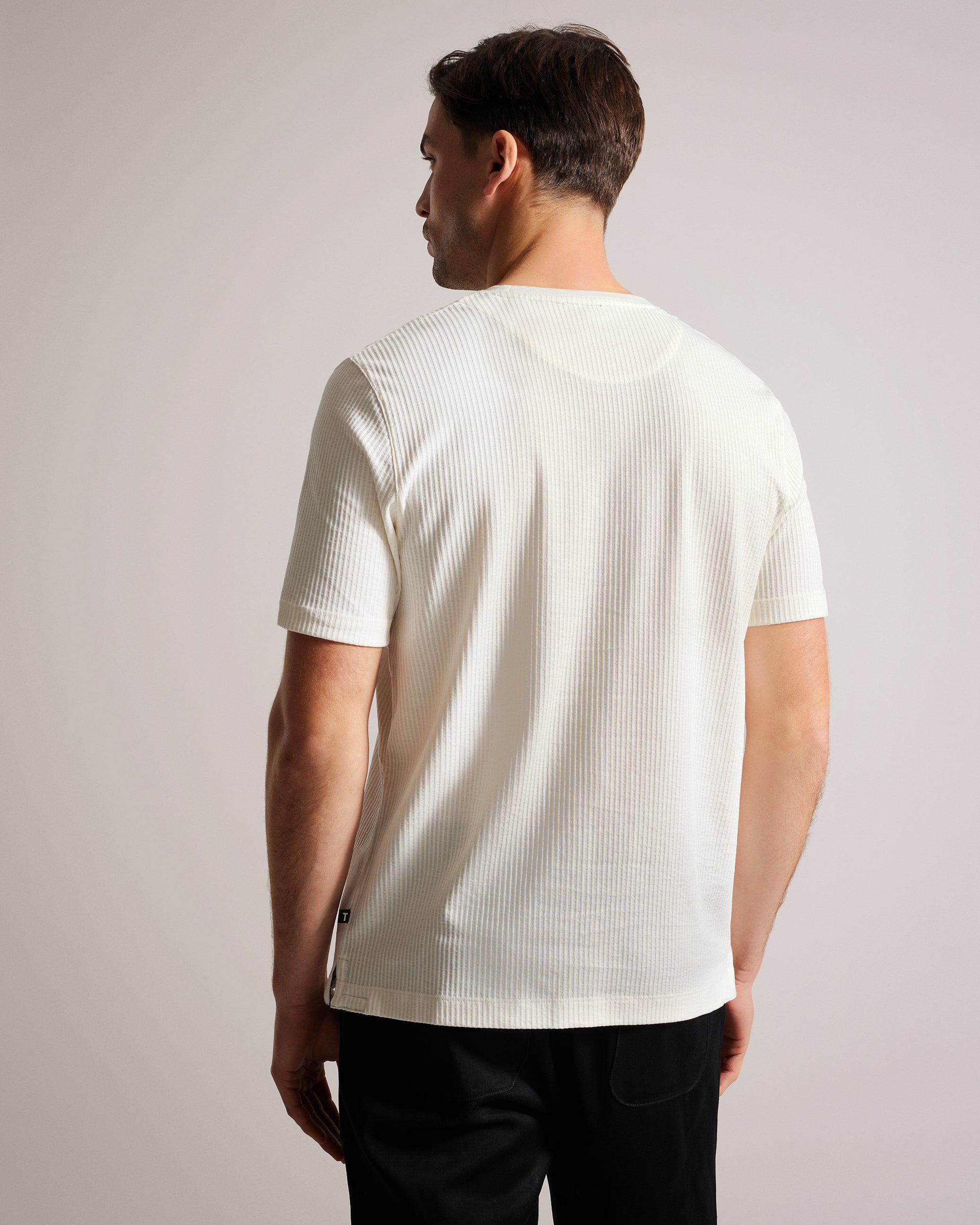 Rakes Textured Regular Fit T-Shirt