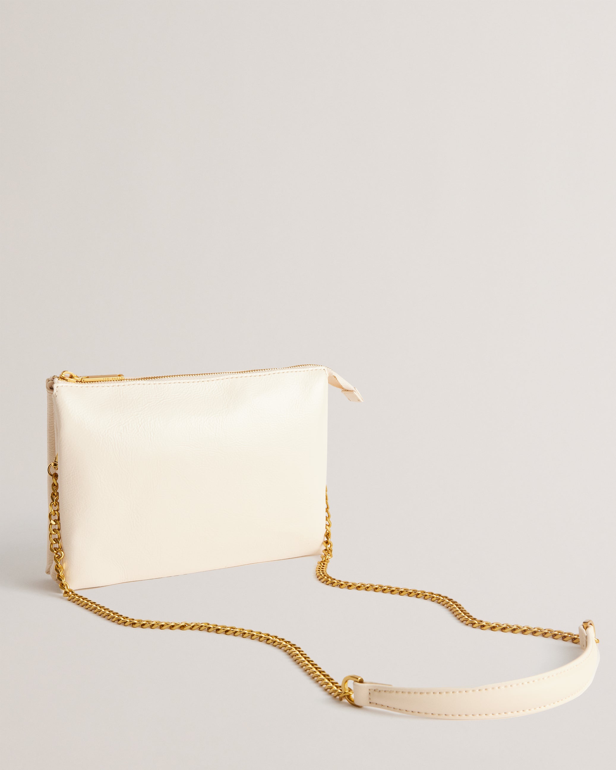 Esille Webbing Leather Cross Body Bag Ivory