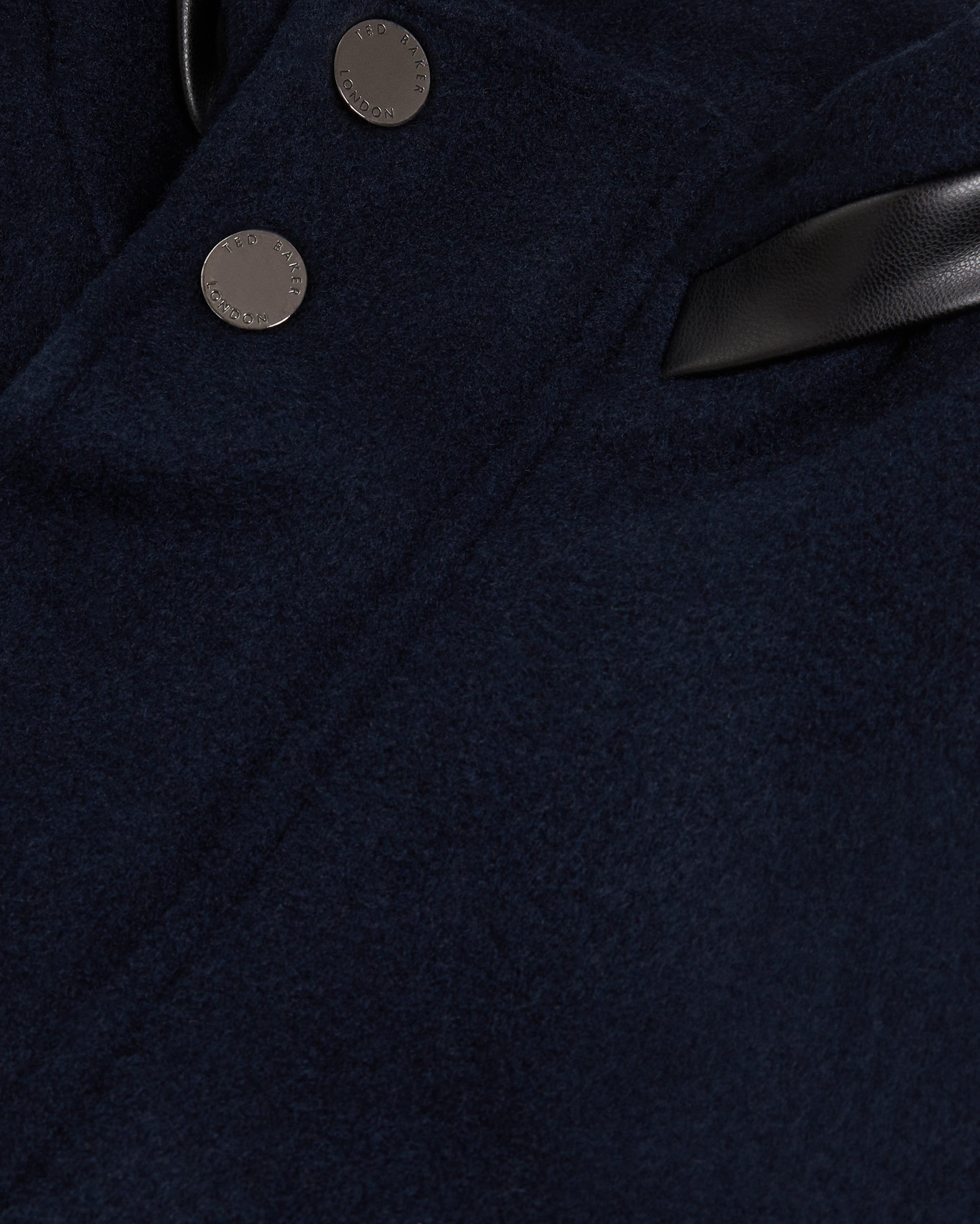 Knowl Wool Funnel Neck Field Jacket Navy