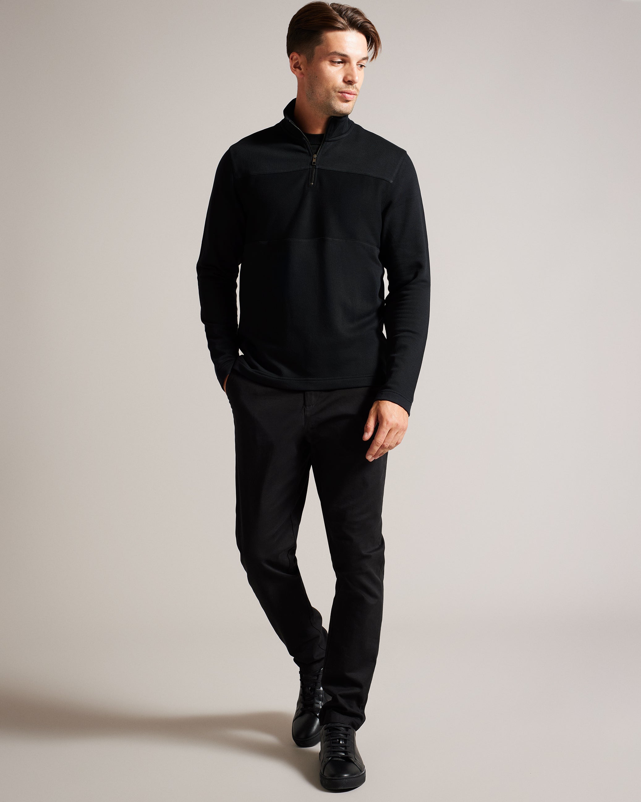 Gazine Long Sleeve Half Zip Pullover