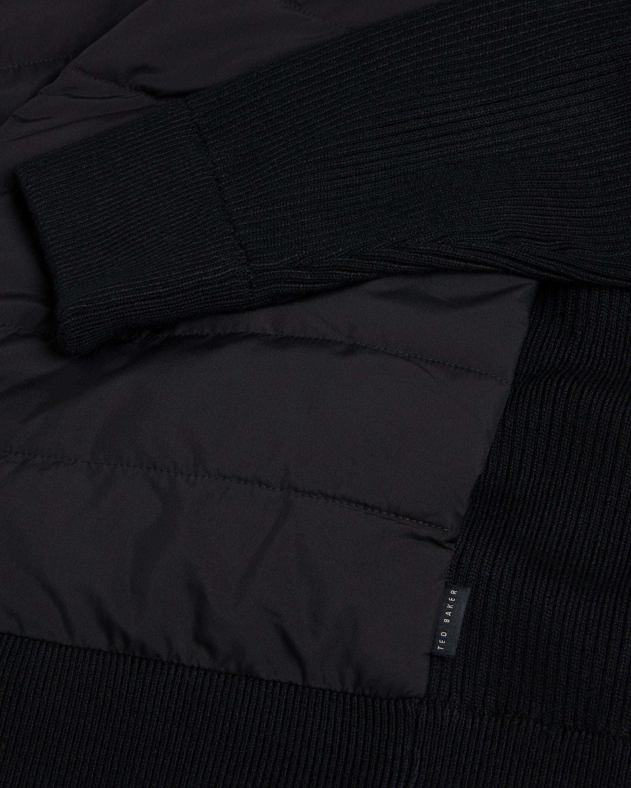 Oberan Long Sleeve Quilted Funnel Neck Jacket