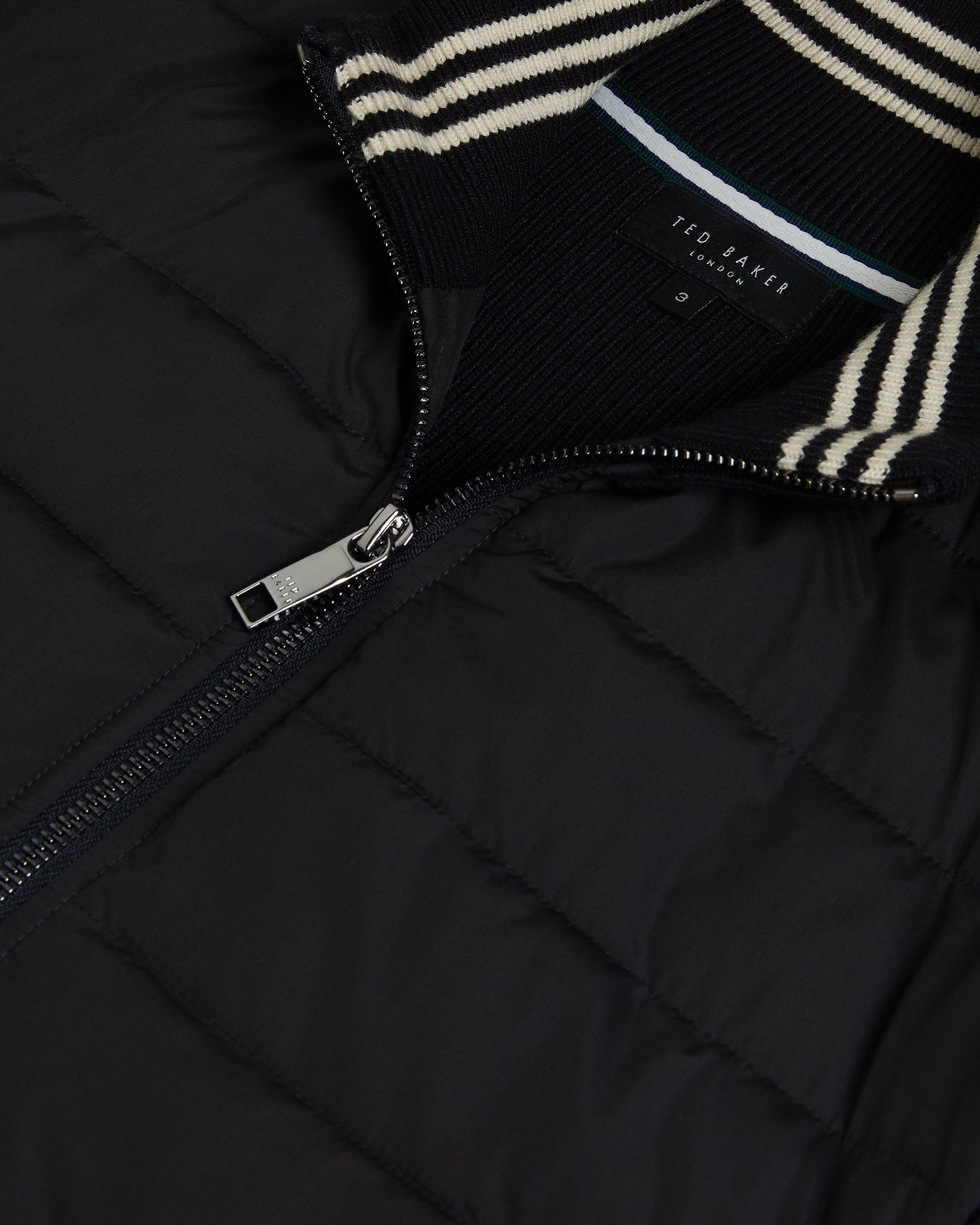 Oberan Long Sleeve Quilted Funnel Neck Jacket