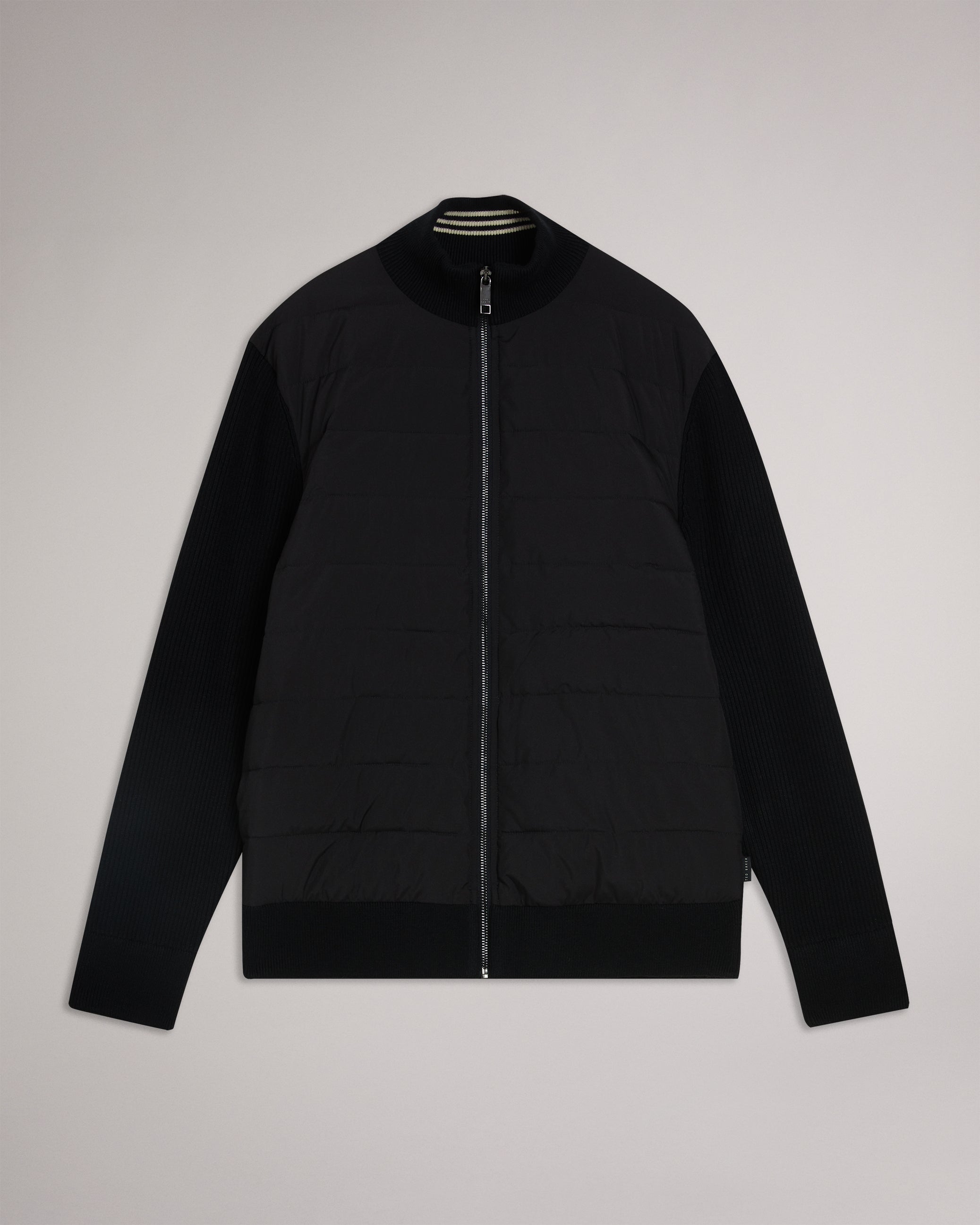 Oberan Long Sleeve Quilted Funnel Neck Jacket