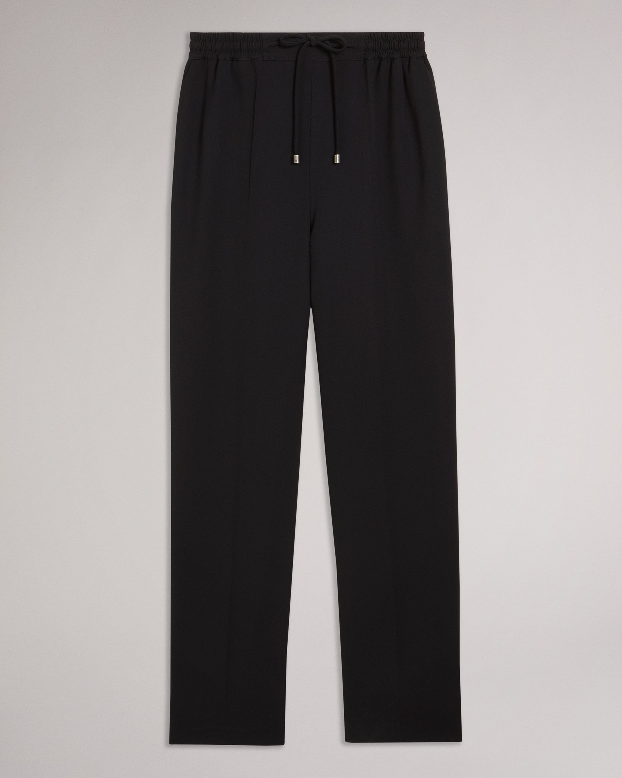 Laurai Straight Leg Ankle Grazer Joggers Black