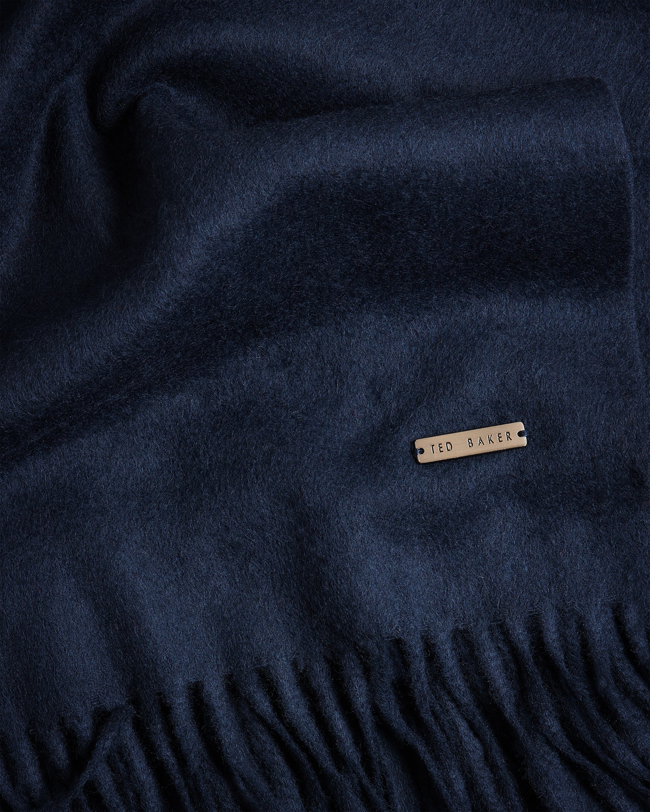 Stevenn Woollen Scarf Navy