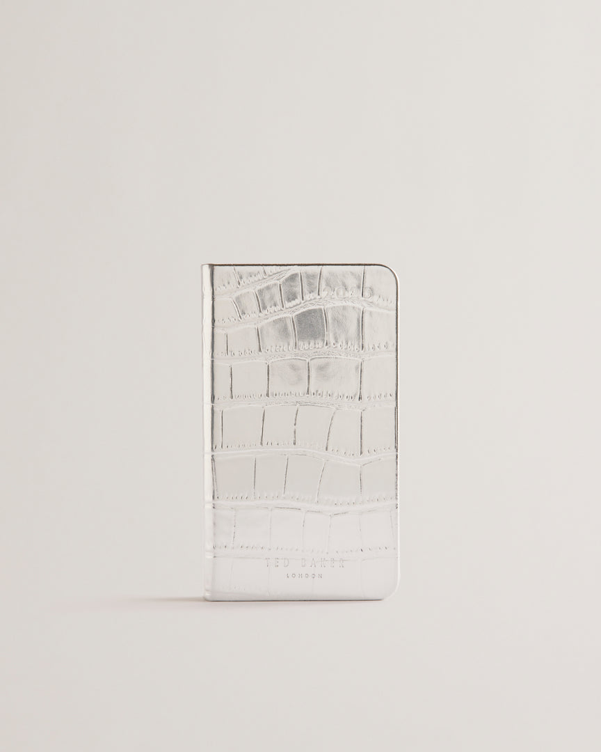 Lilliis Croc Effect Mini Weekly Diary Silver