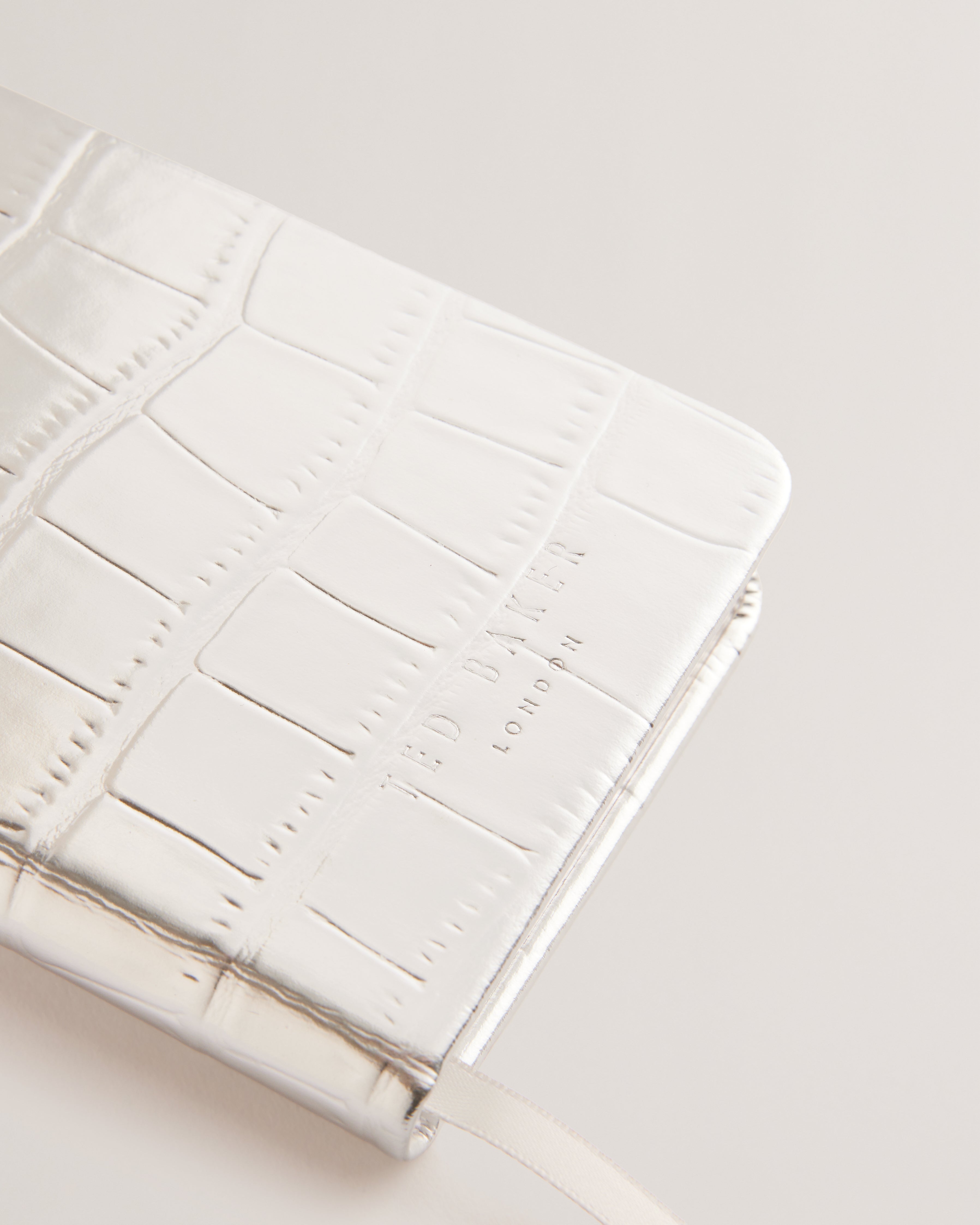 Lilliis Croc Effect Mini Weekly Diary Silver