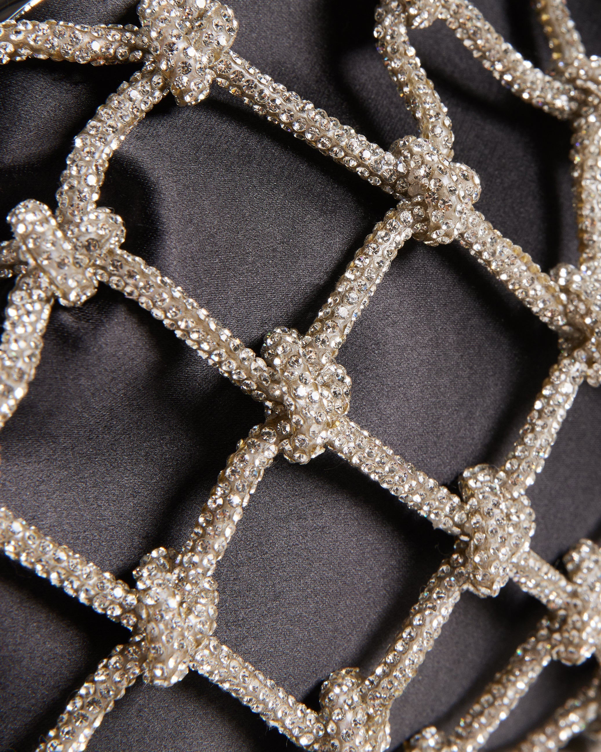 Kylar Crystal Clutch Bag Black