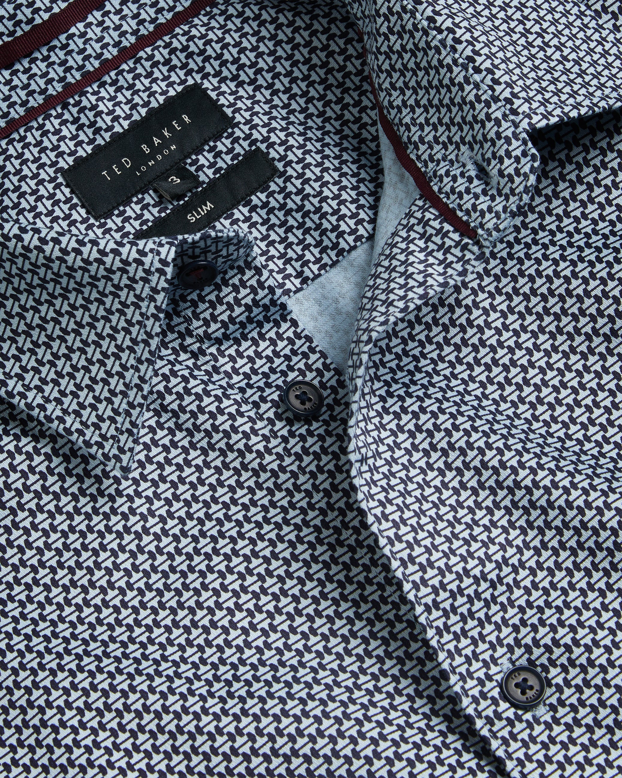 Faenza Long Sleeve Geometric Shirt