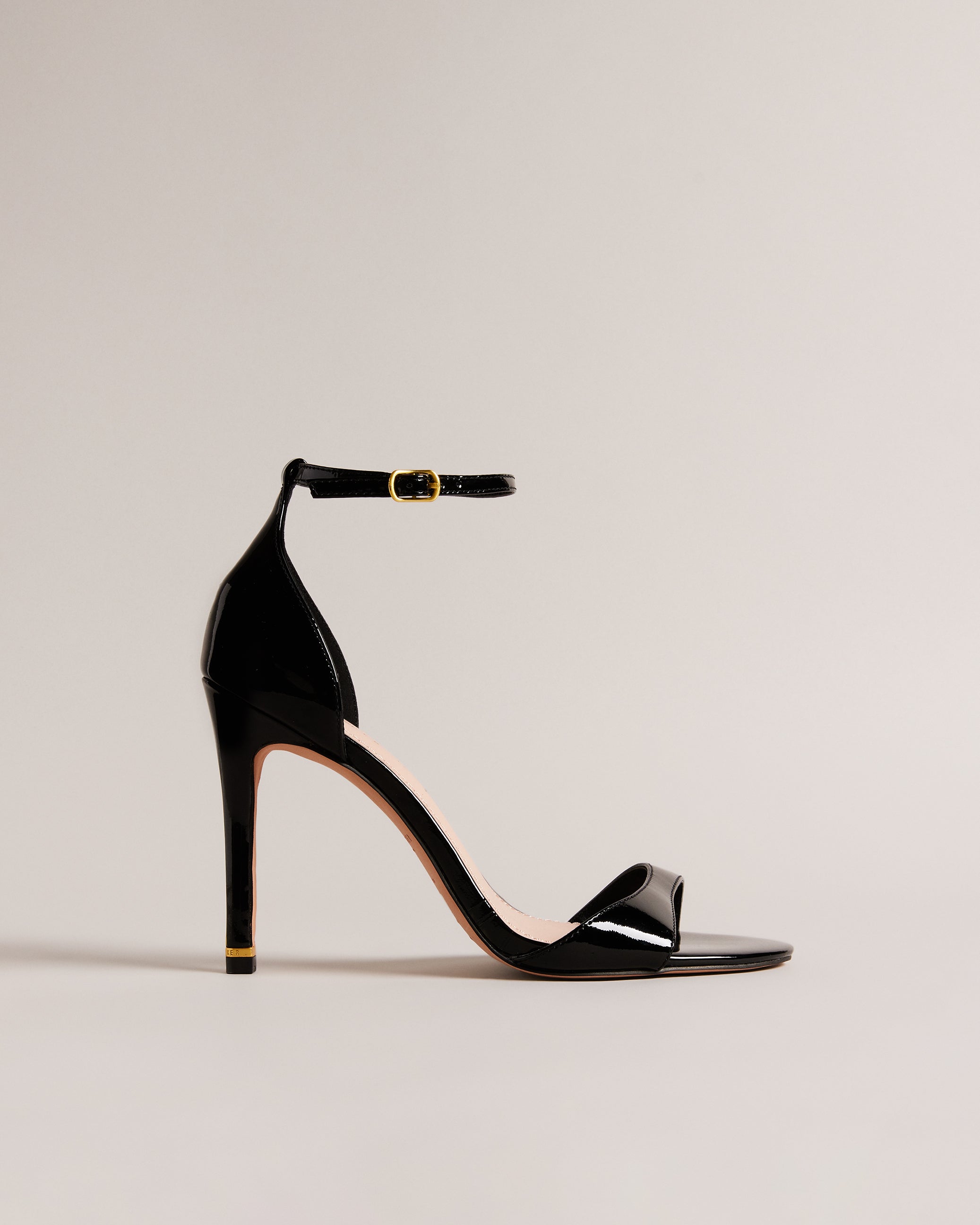 Helmia Patent 103Mm Ankle Strap Sandal Shoes Black