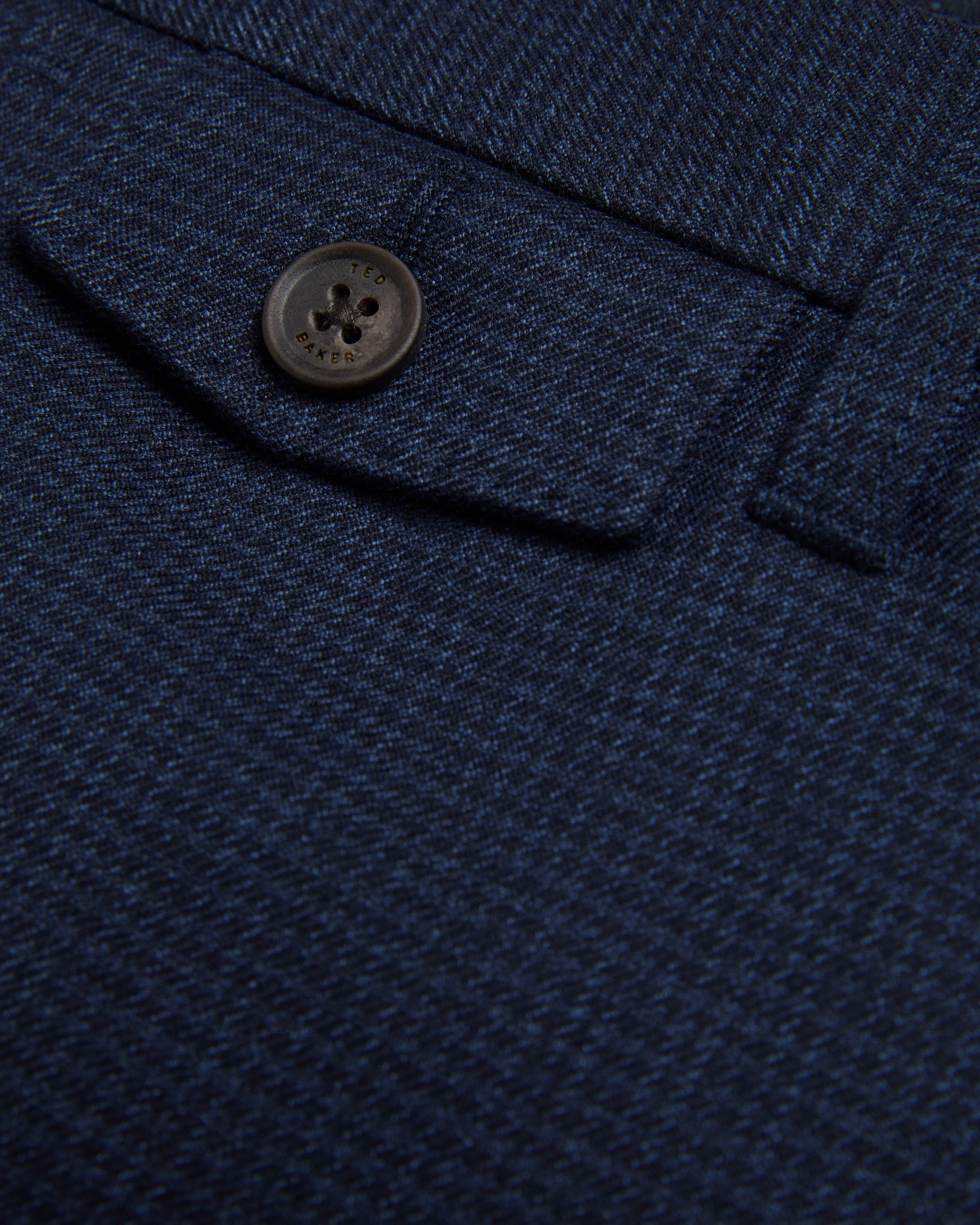 Ziyech Irvine Fit Puppytooth Trousers Dk-Blue