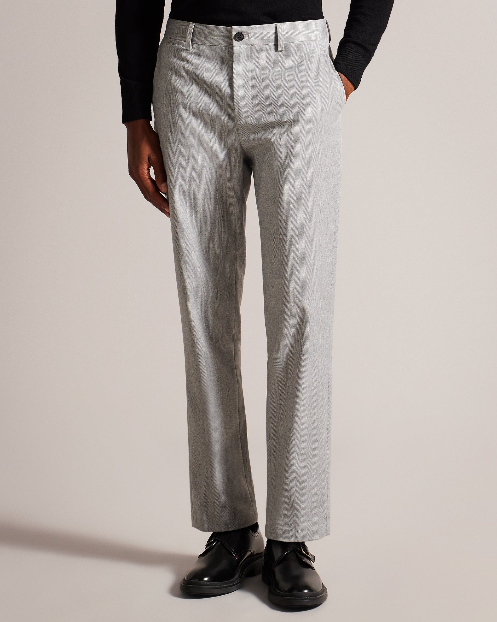 Verane Camburn Fit Herringbone Trousers