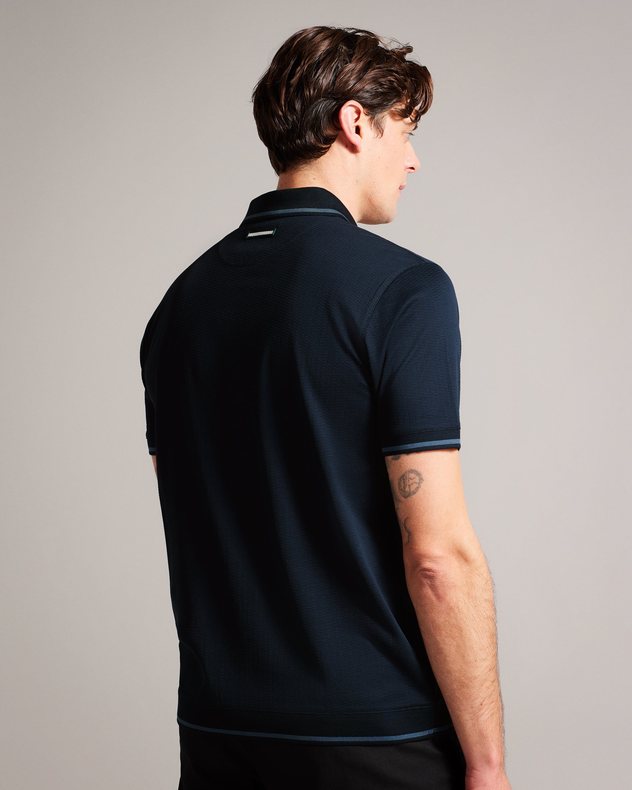 Erwen Regular Fit Textured Polo Shirt