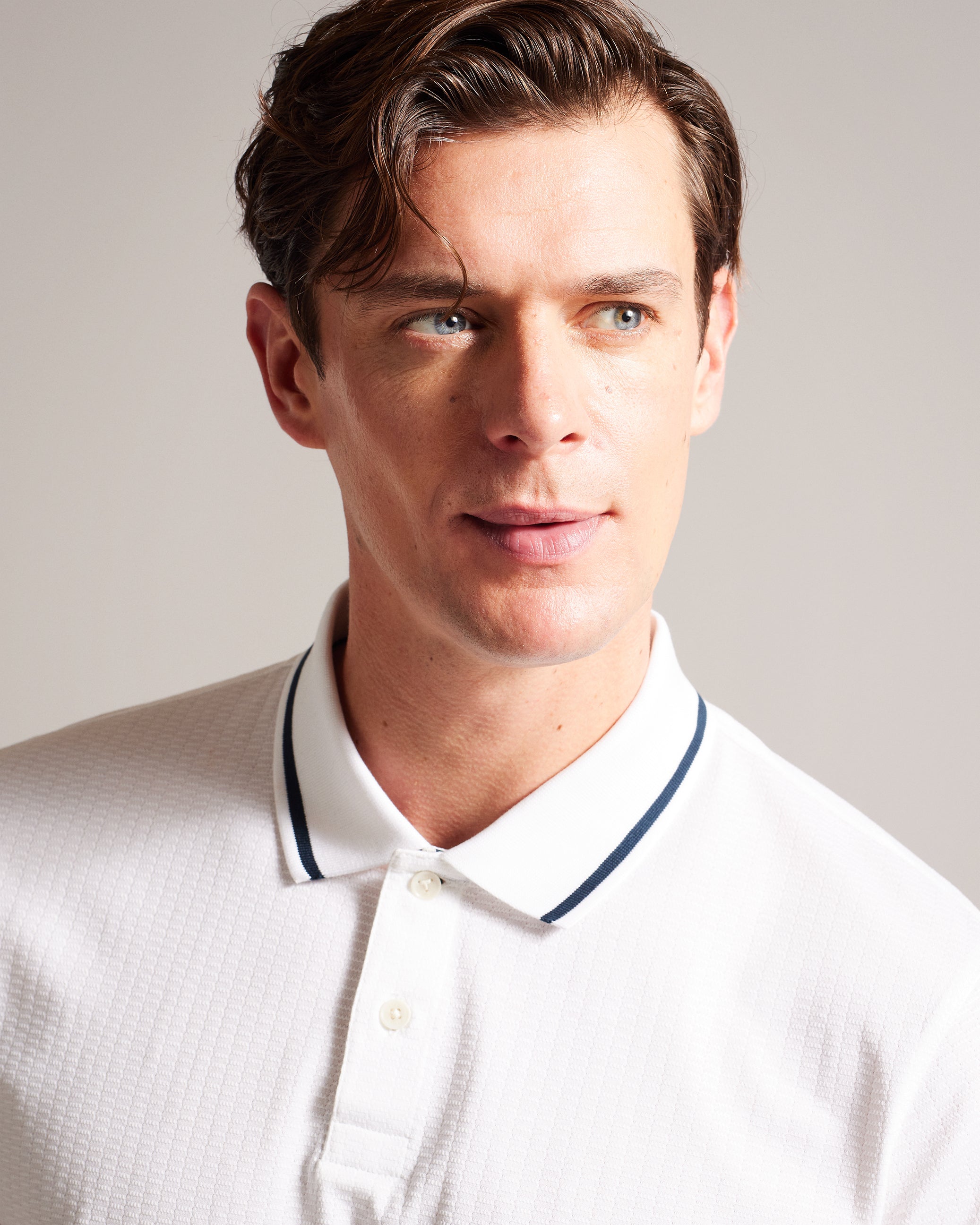 Erwen Regular Fit Textured Polo Shirt