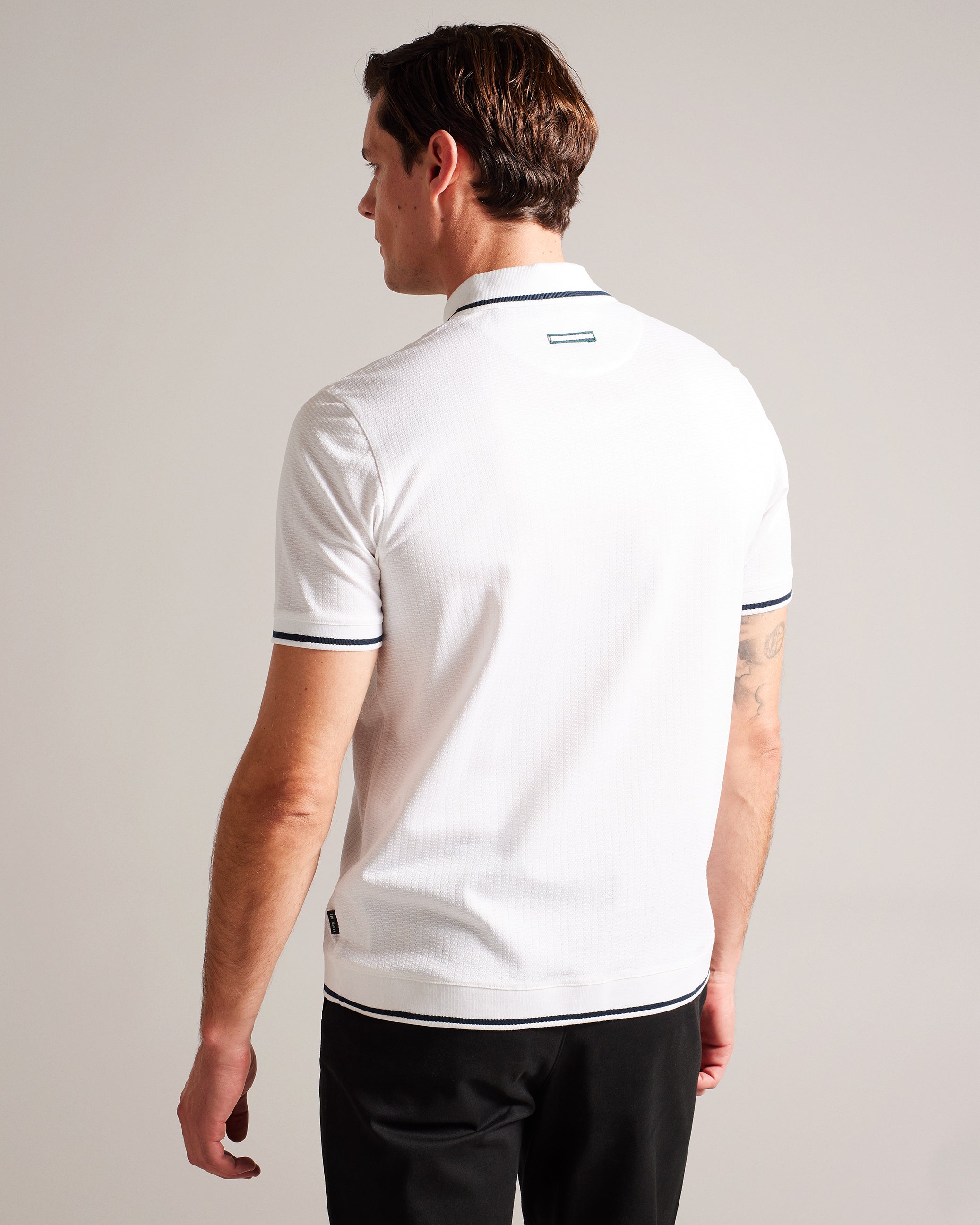 Erwen Regular Fit Textured Polo Shirt