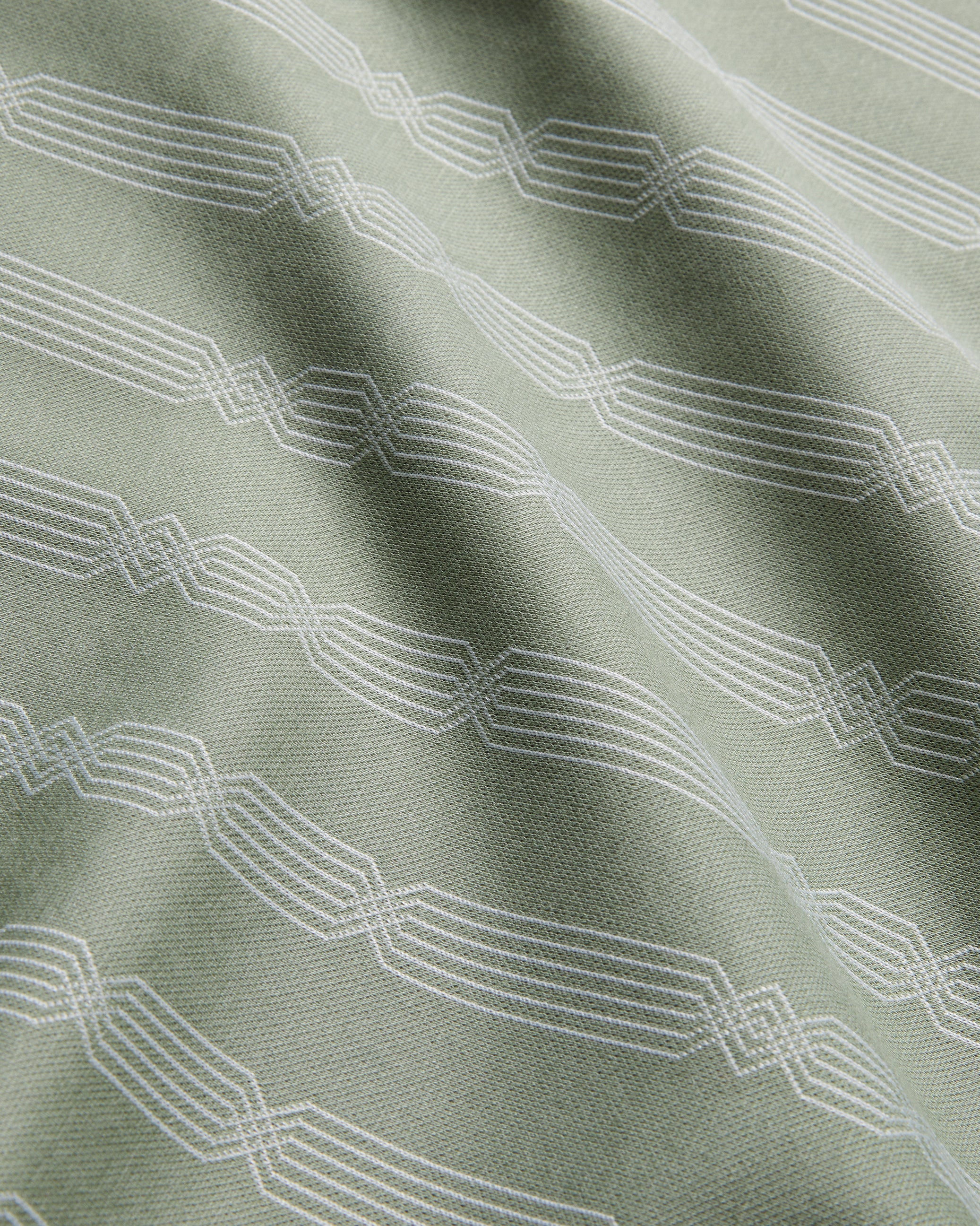 إيكن كنزة بياقة بولو وسحاب باللون الأخضر