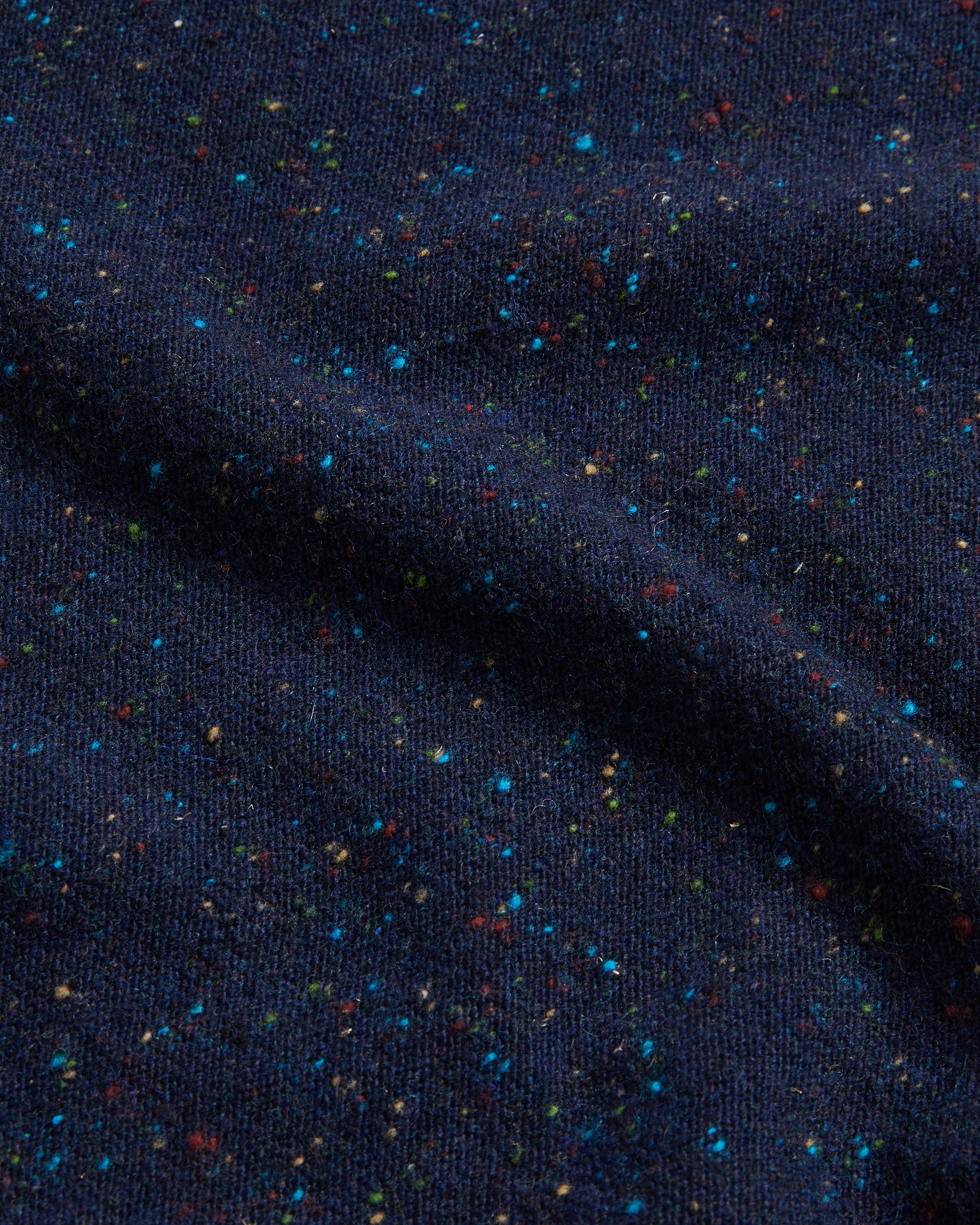 Ustee Marled Polo Shirt With Cable Knit