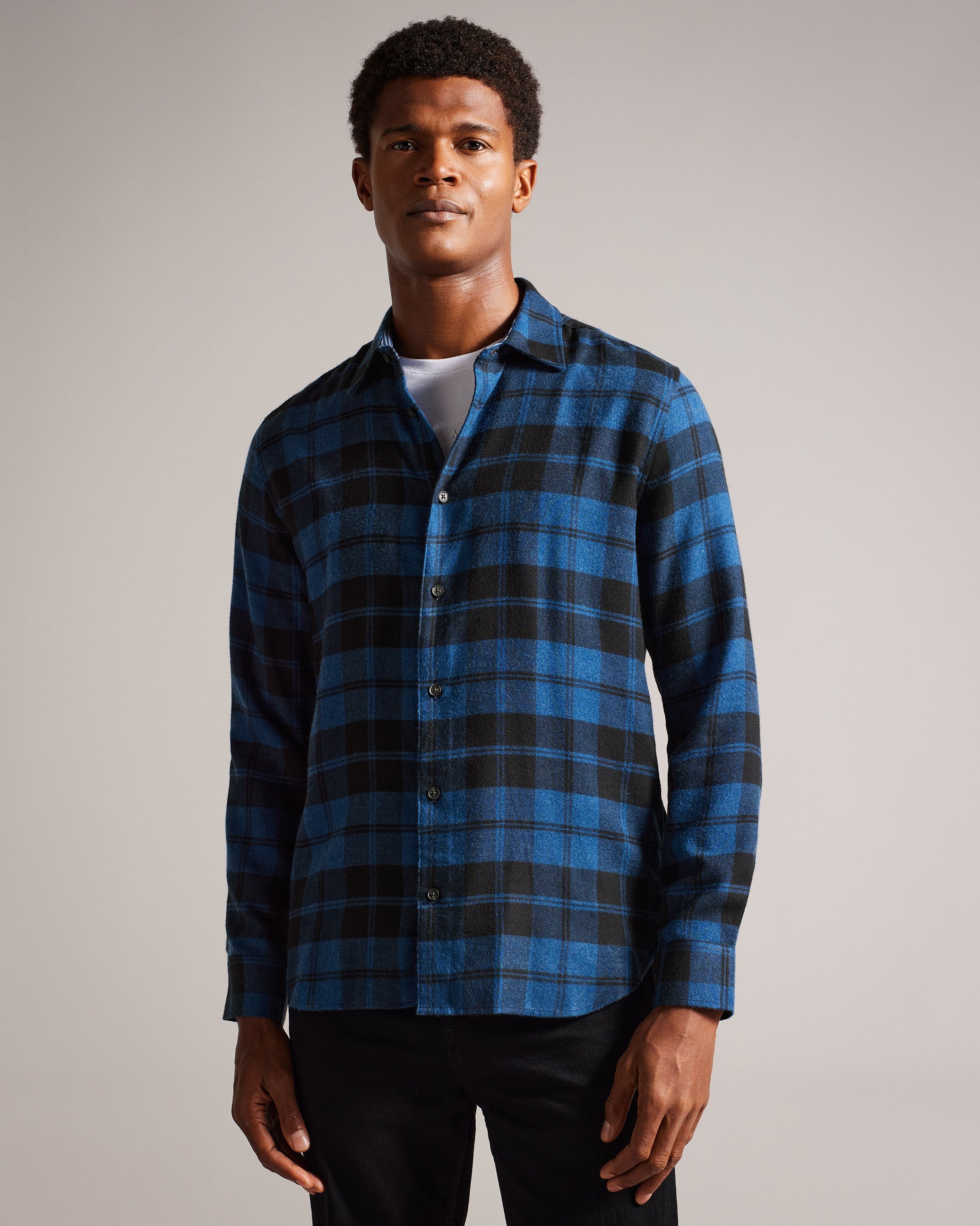Abacus Long Sleeve Check Flannel Shirt