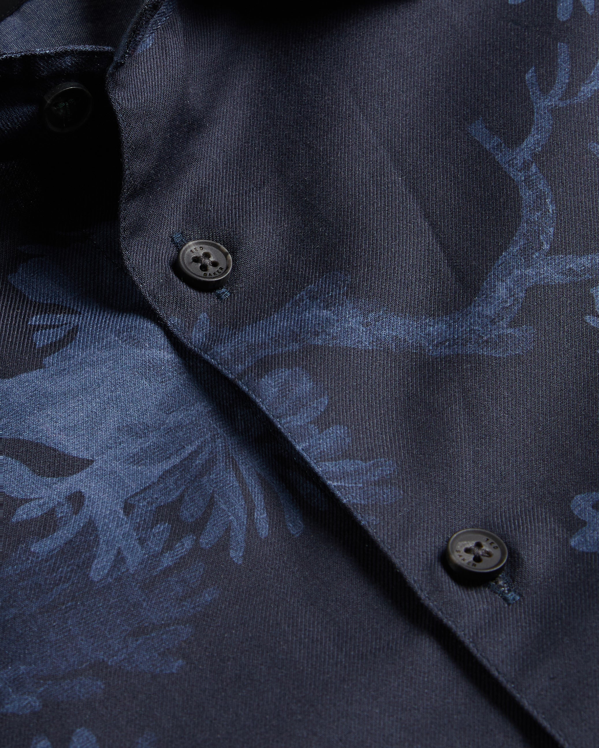 Goxhill Long Sleeve Leaf Print Shirt