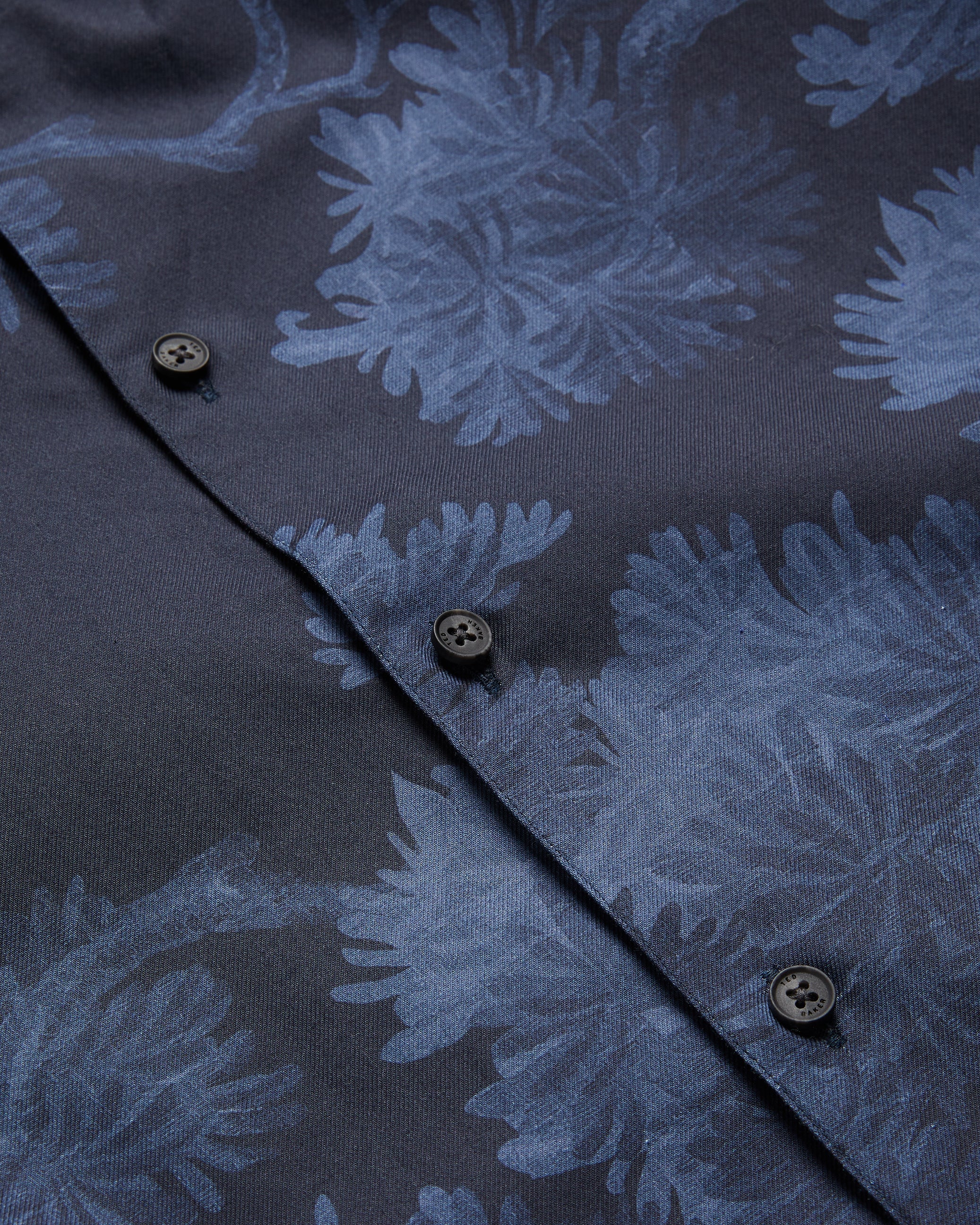Goxhill Long Sleeve Leaf Print Shirt