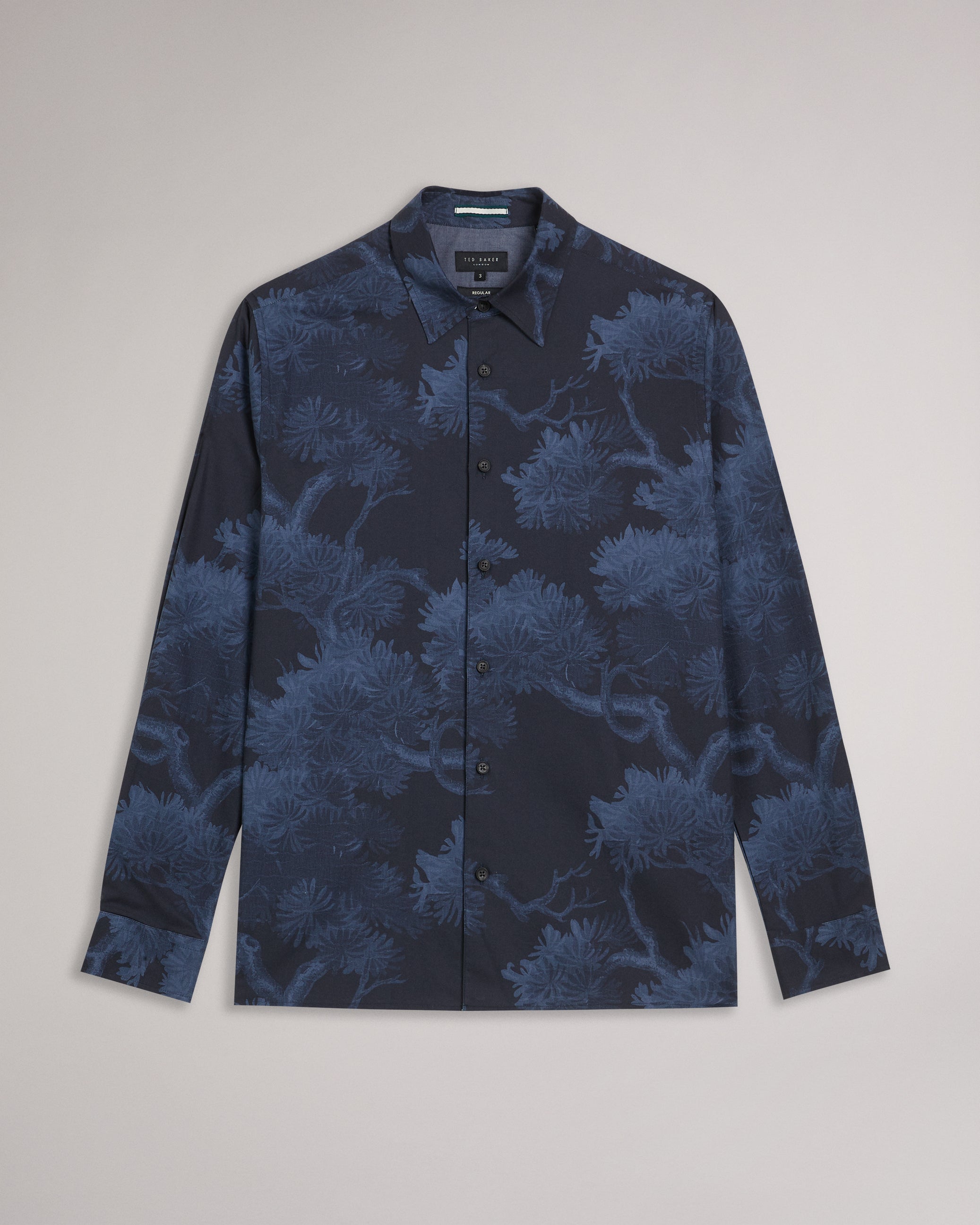Goxhill Long Sleeve Leaf Print Shirt