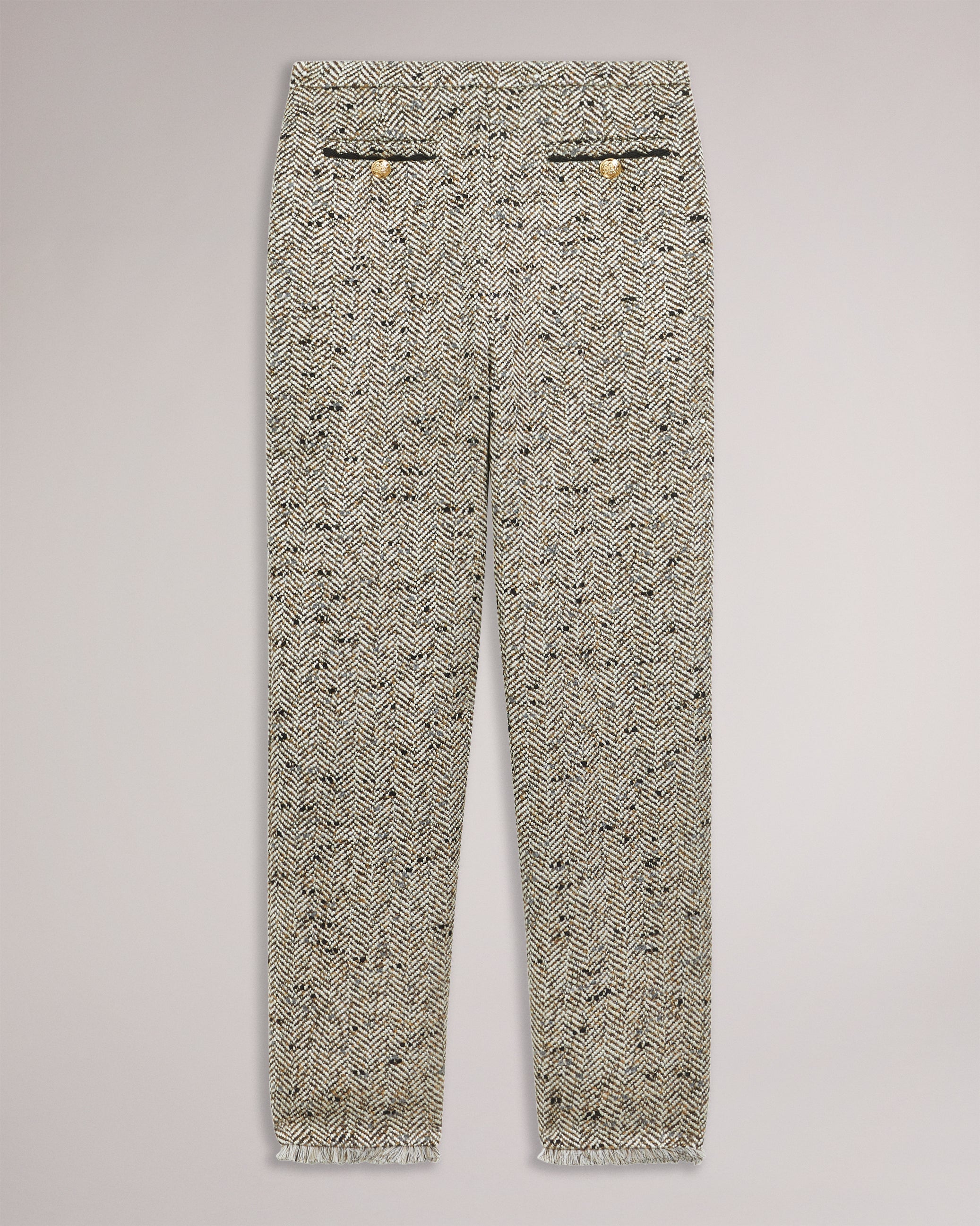 Feliot Straight Leg Trousers With Welt Pockets