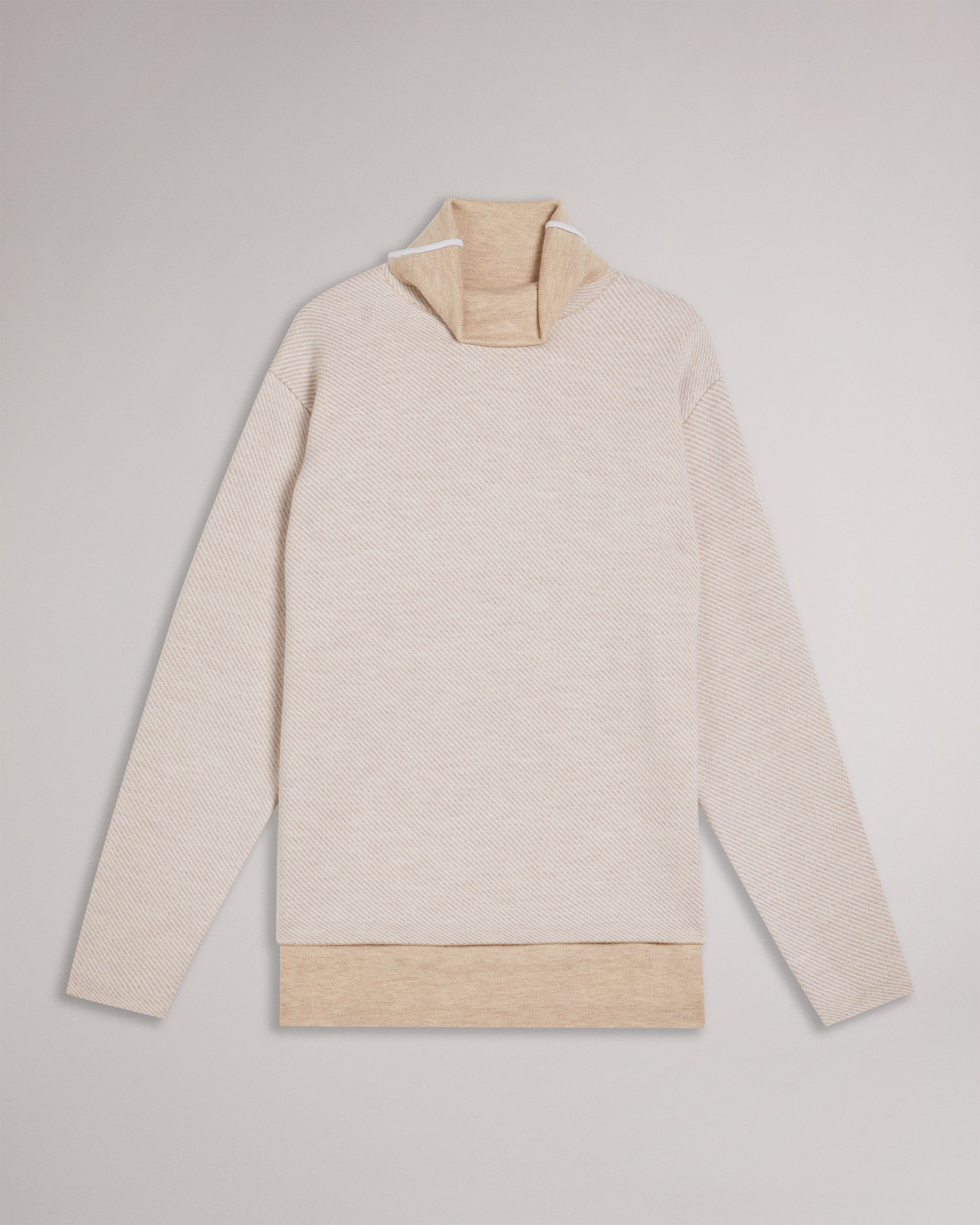 Lidyaaa Relaxed Fit Funnel Neck Jumper