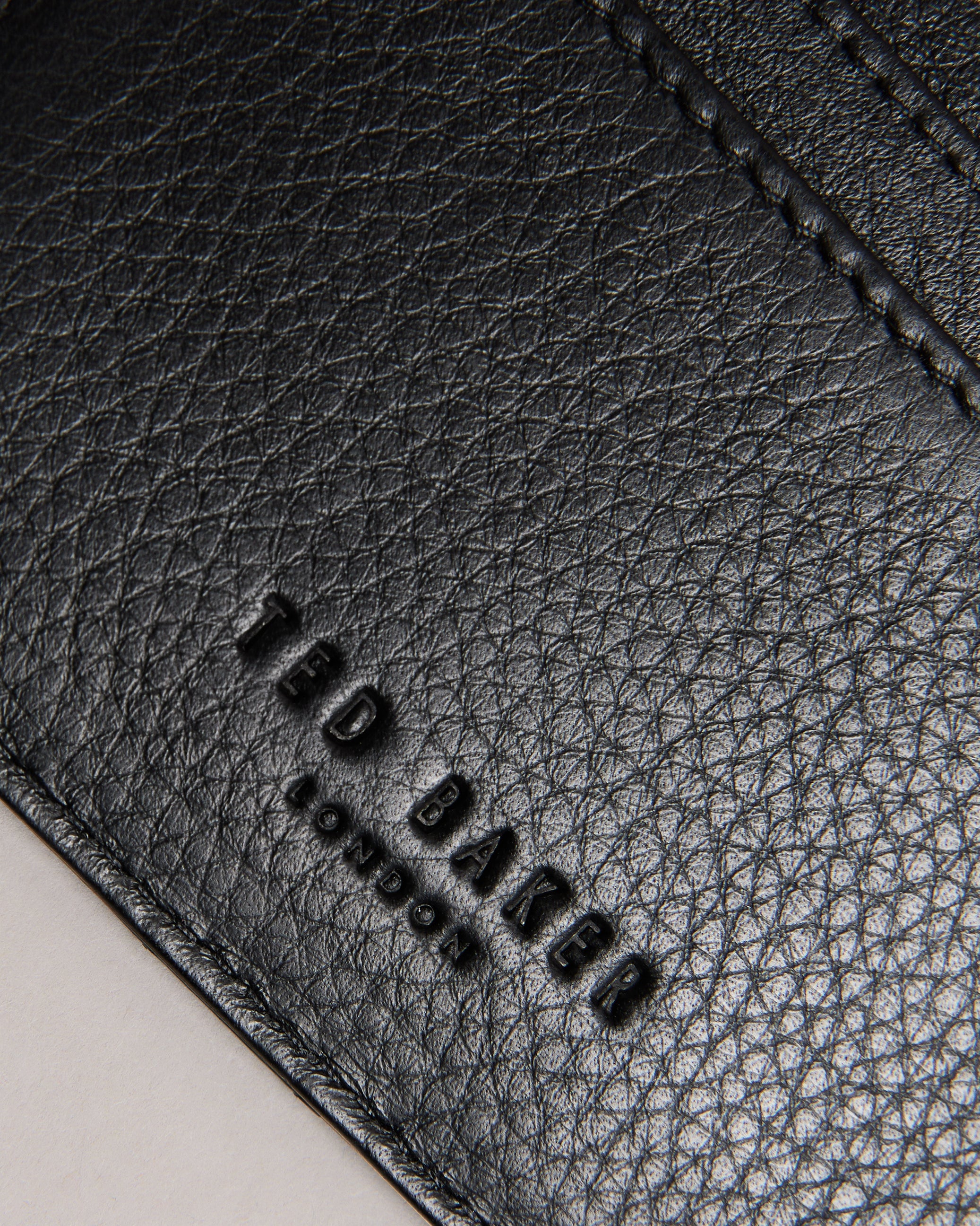 Evet Striped Card Holder Black