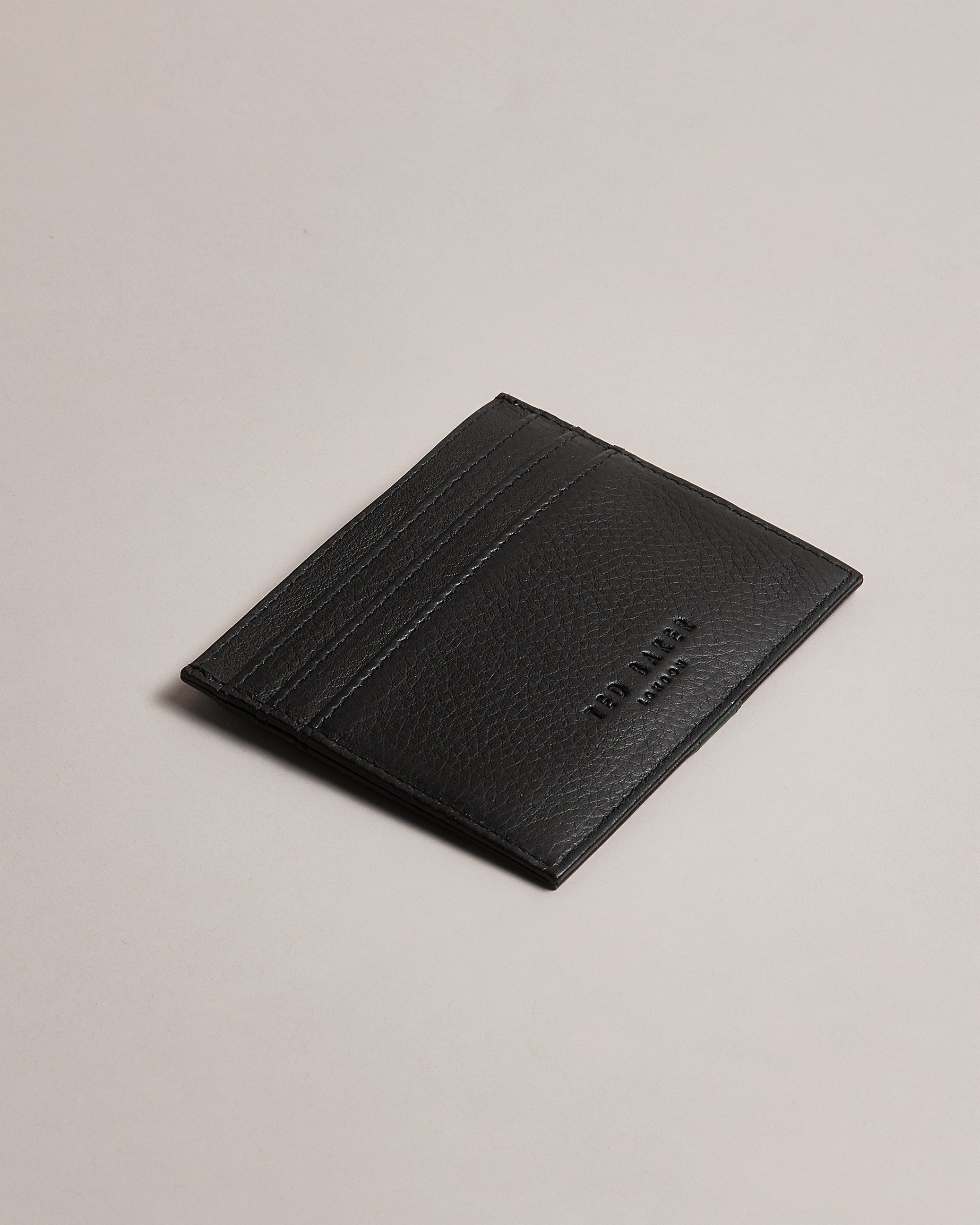 Evet Striped Card Holder Black