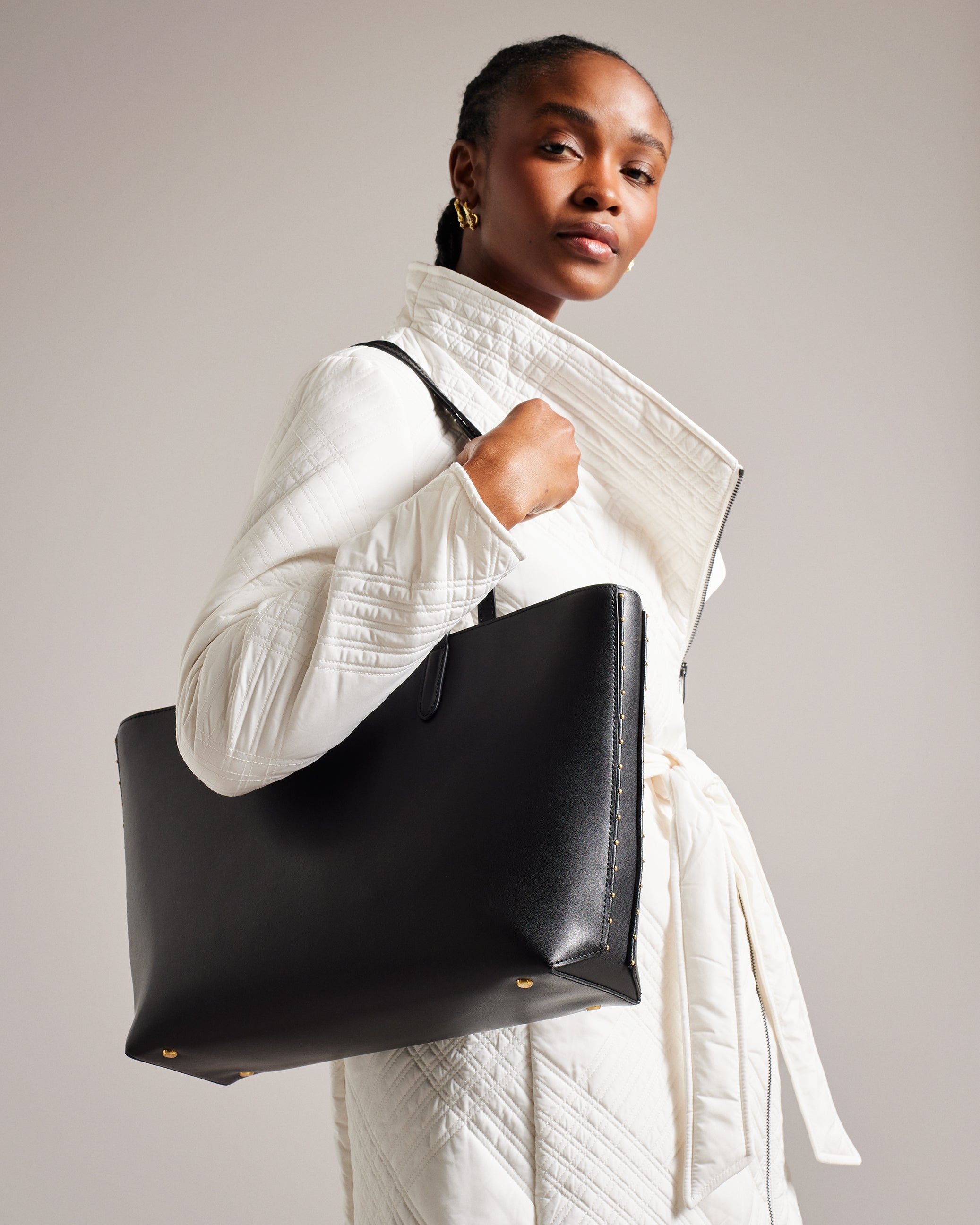 Kahlaa Studded Shopper Bag