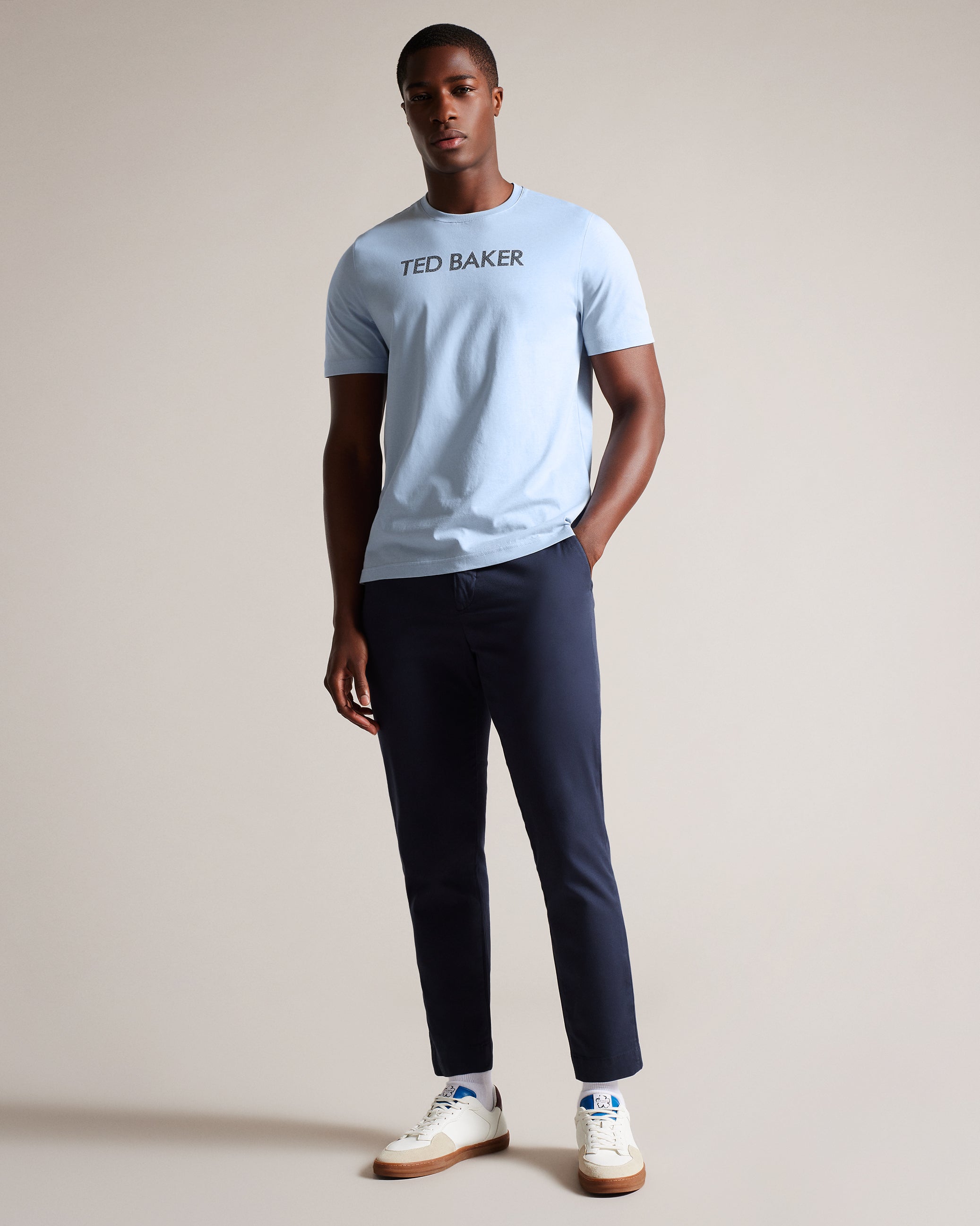 Vonsha Short Sleeve Printed T-Shirt Pl-Blue