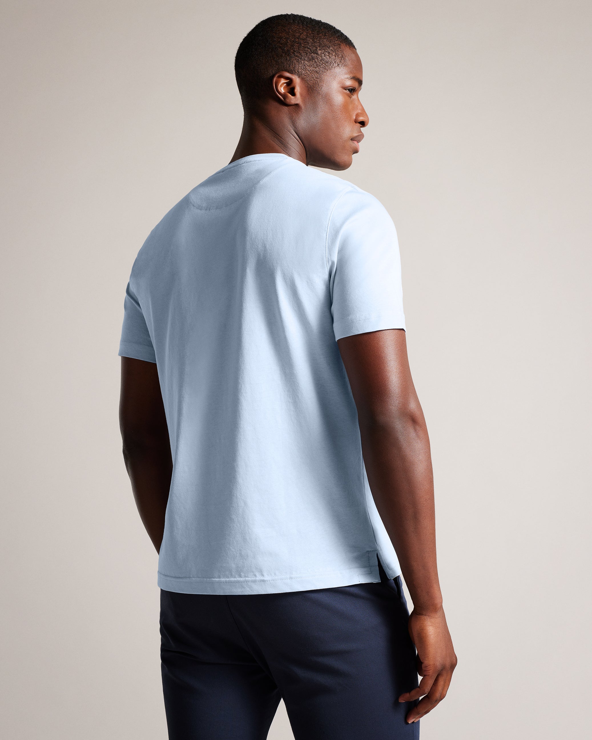 Vonsha Short Sleeve Printed T-Shirt Pl-Blue