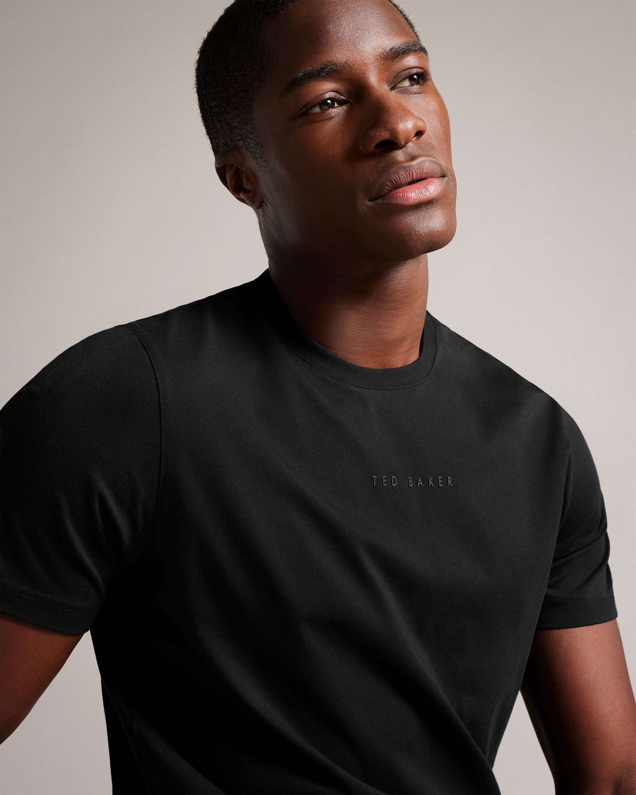 Wilkin Short Sleeve Branded T-Shirt Black