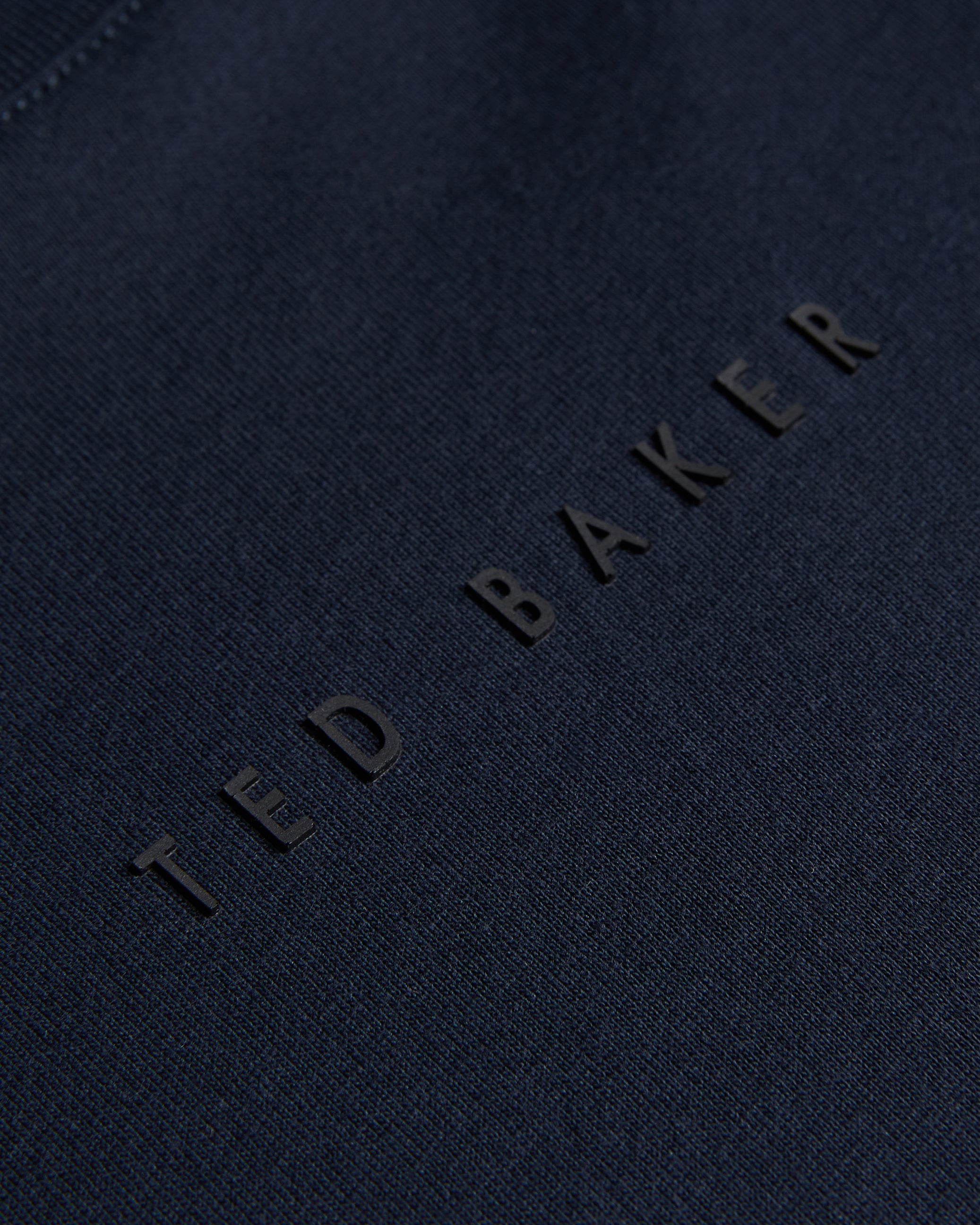 Wilkin Short Sleeve Branded T-Shirt Navy