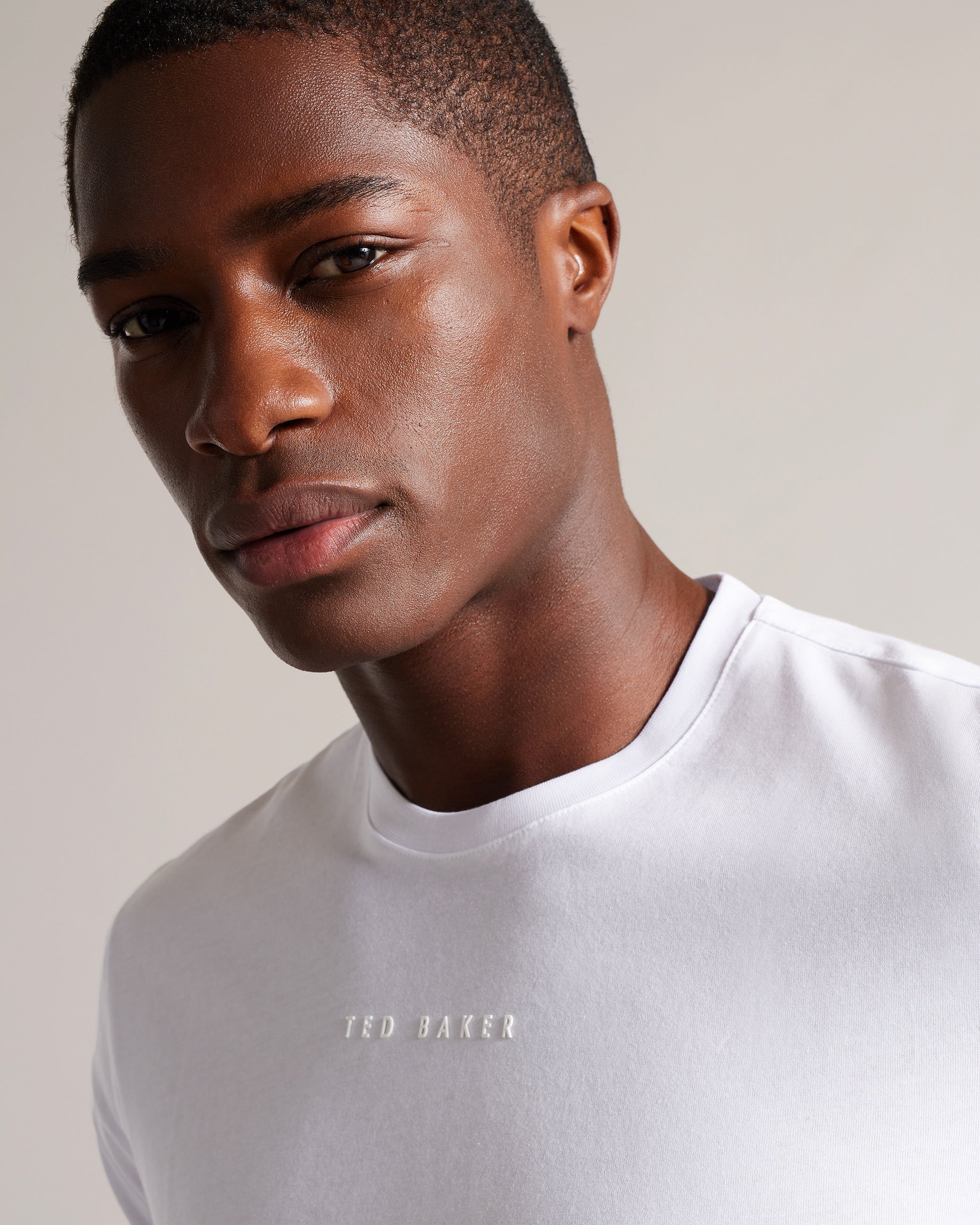 Wilkin Short Sleeve Branded T-Shirt White