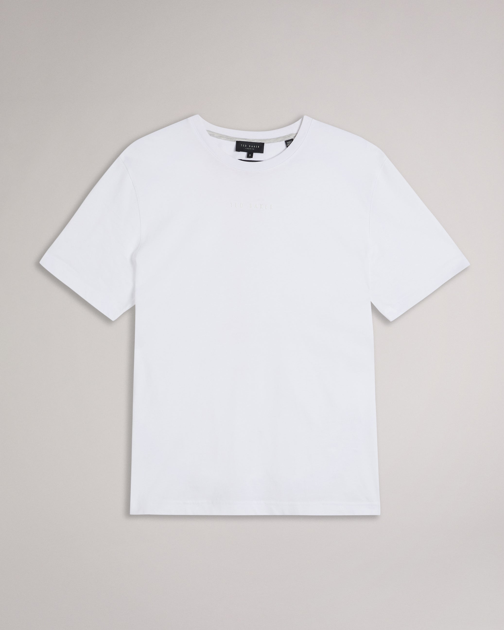 Wilkin Short Sleeve Branded T-Shirt White