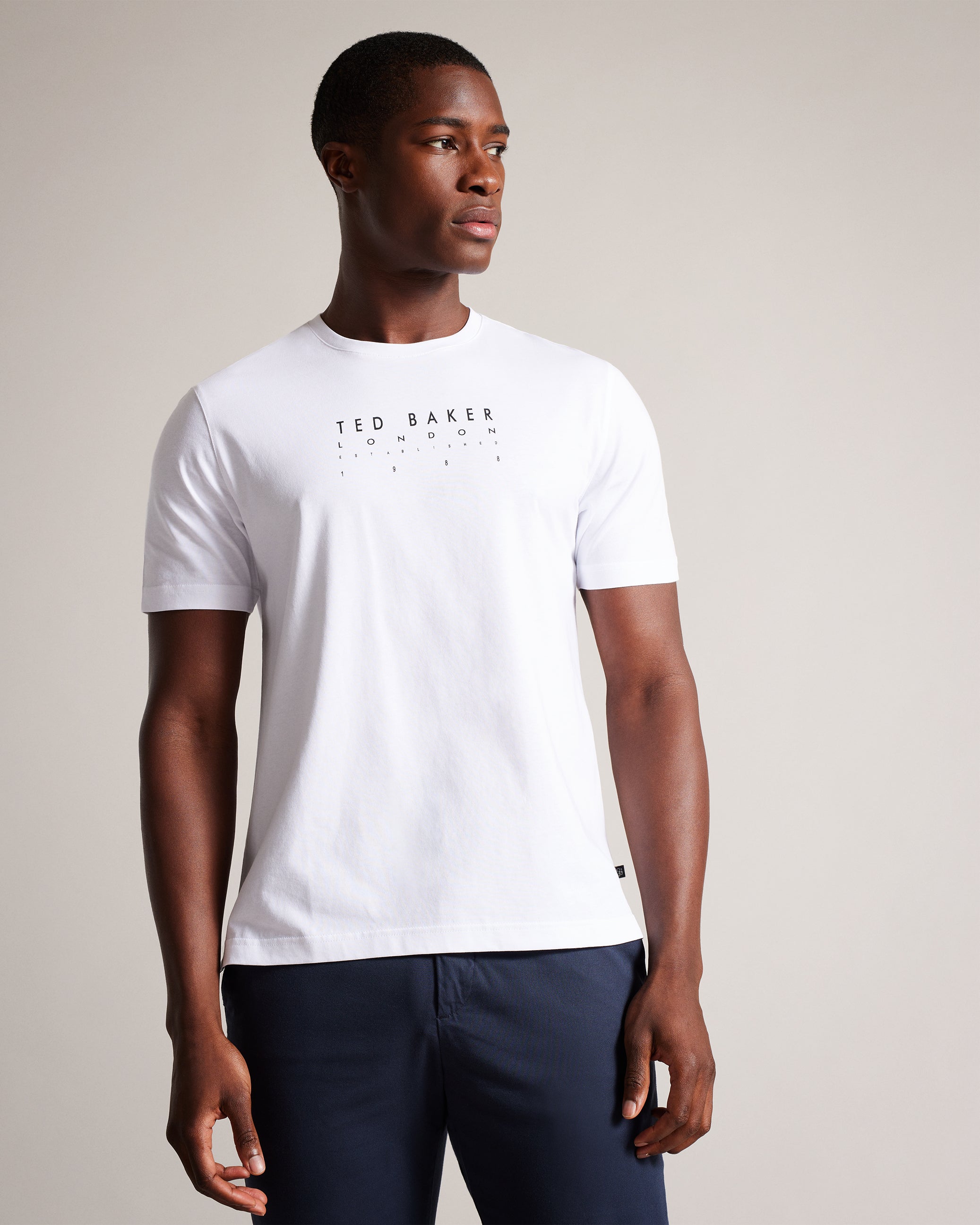 Alisbur Short Sleeve Branded T-Shirt White