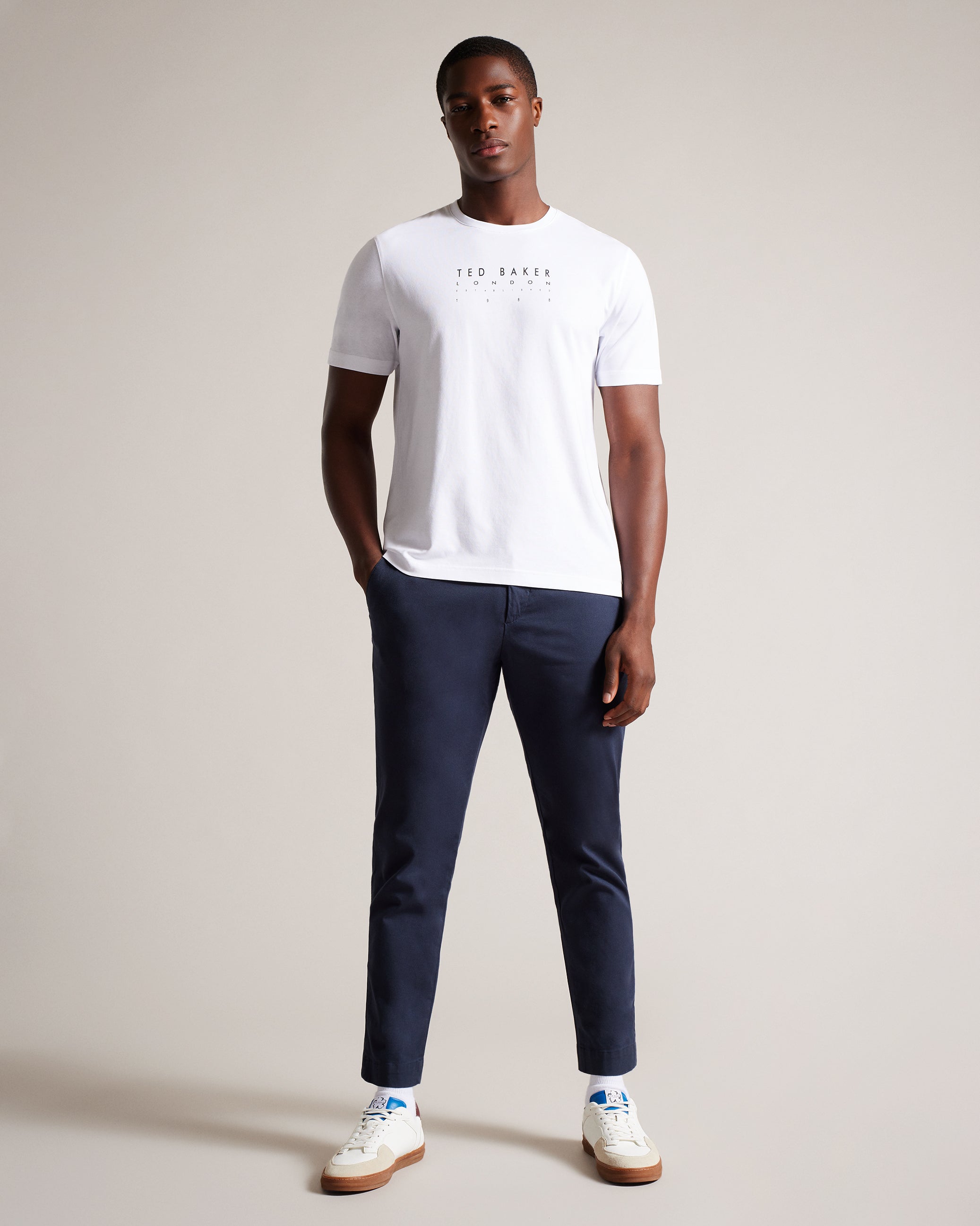 Alisbur Short Sleeve Branded T-Shirt White