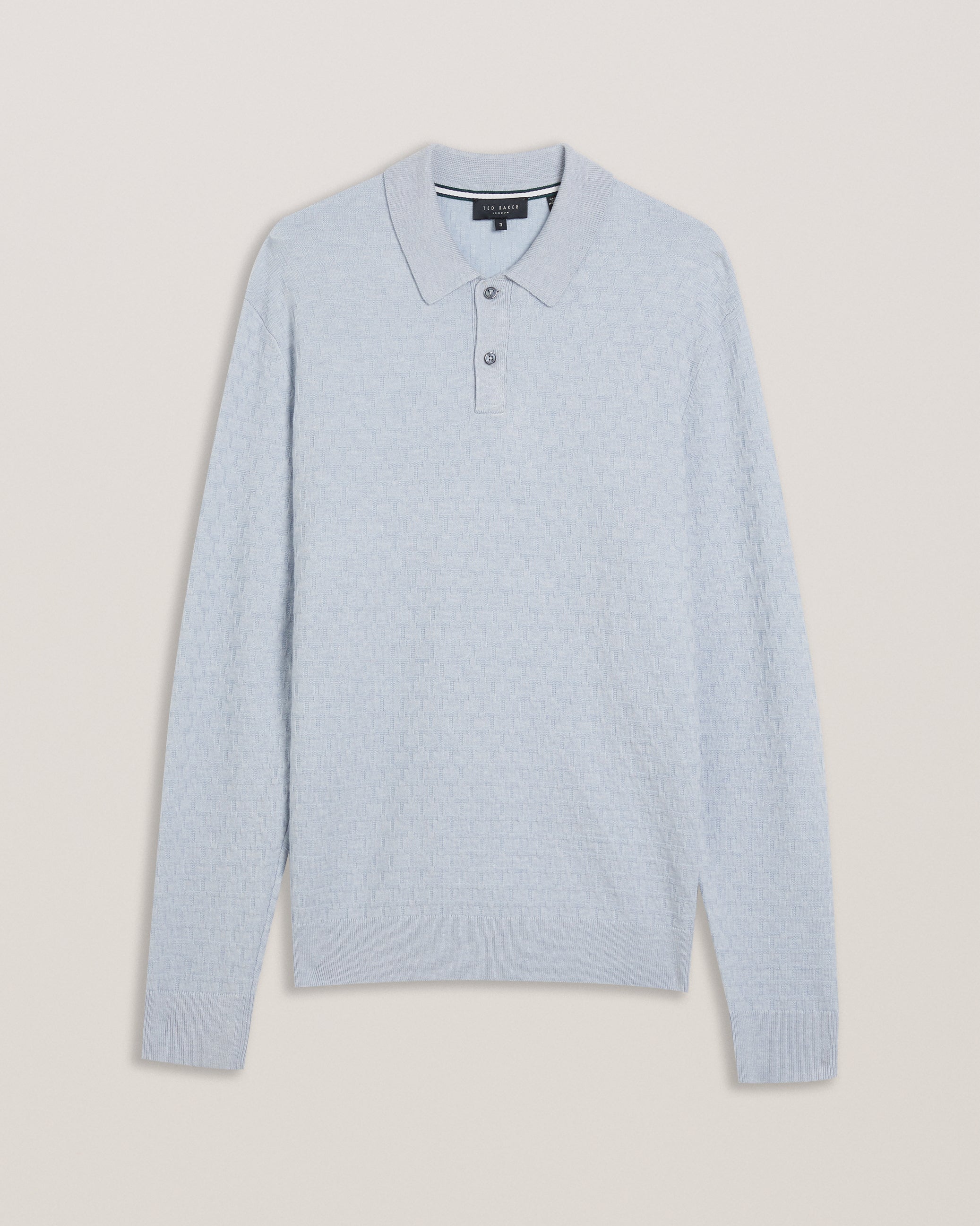 Morar Ls T Stitch Knitted Polo Pl-Blue