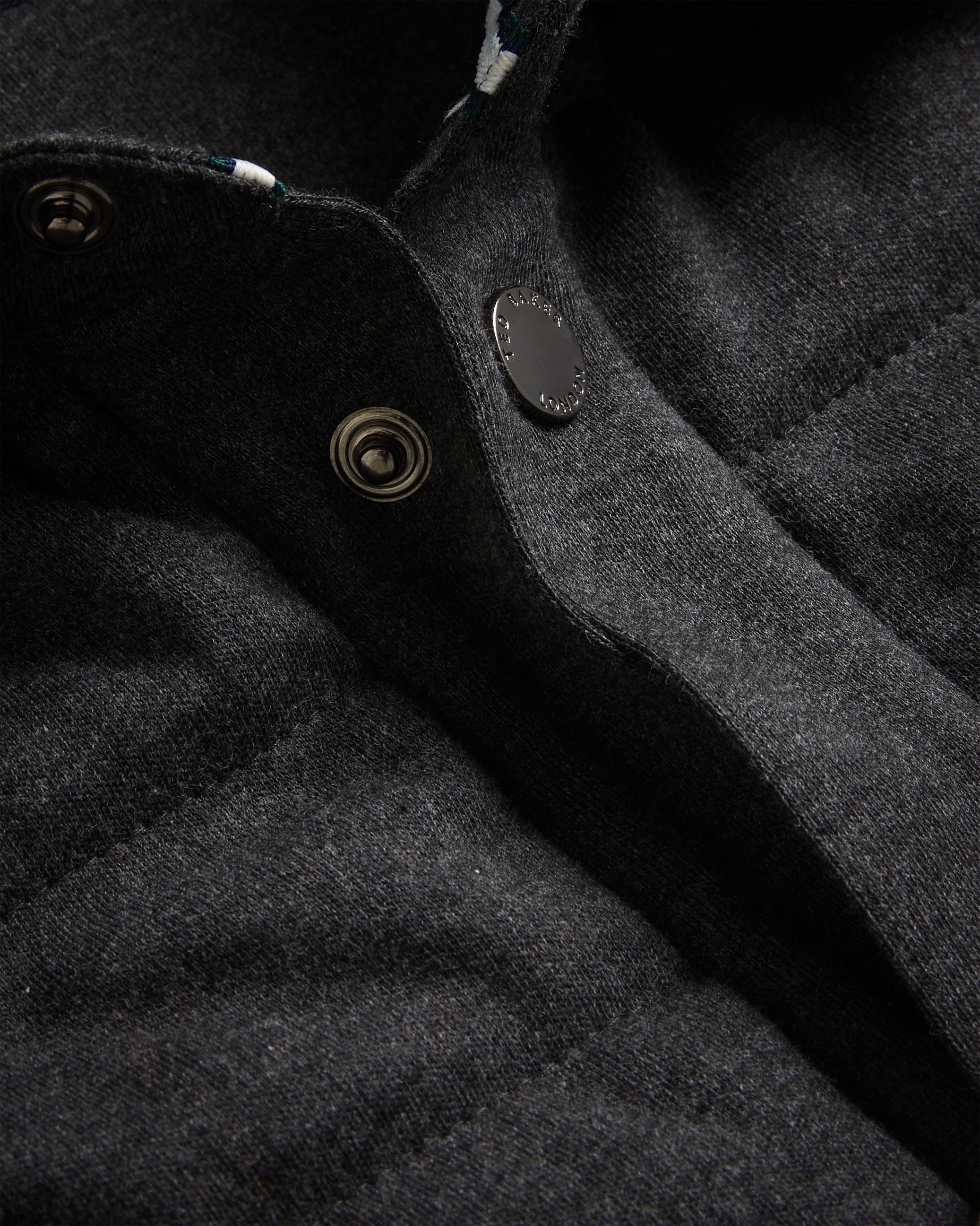 Ansty Long Sleeve Padded Jersey Shirt Grey-Marl