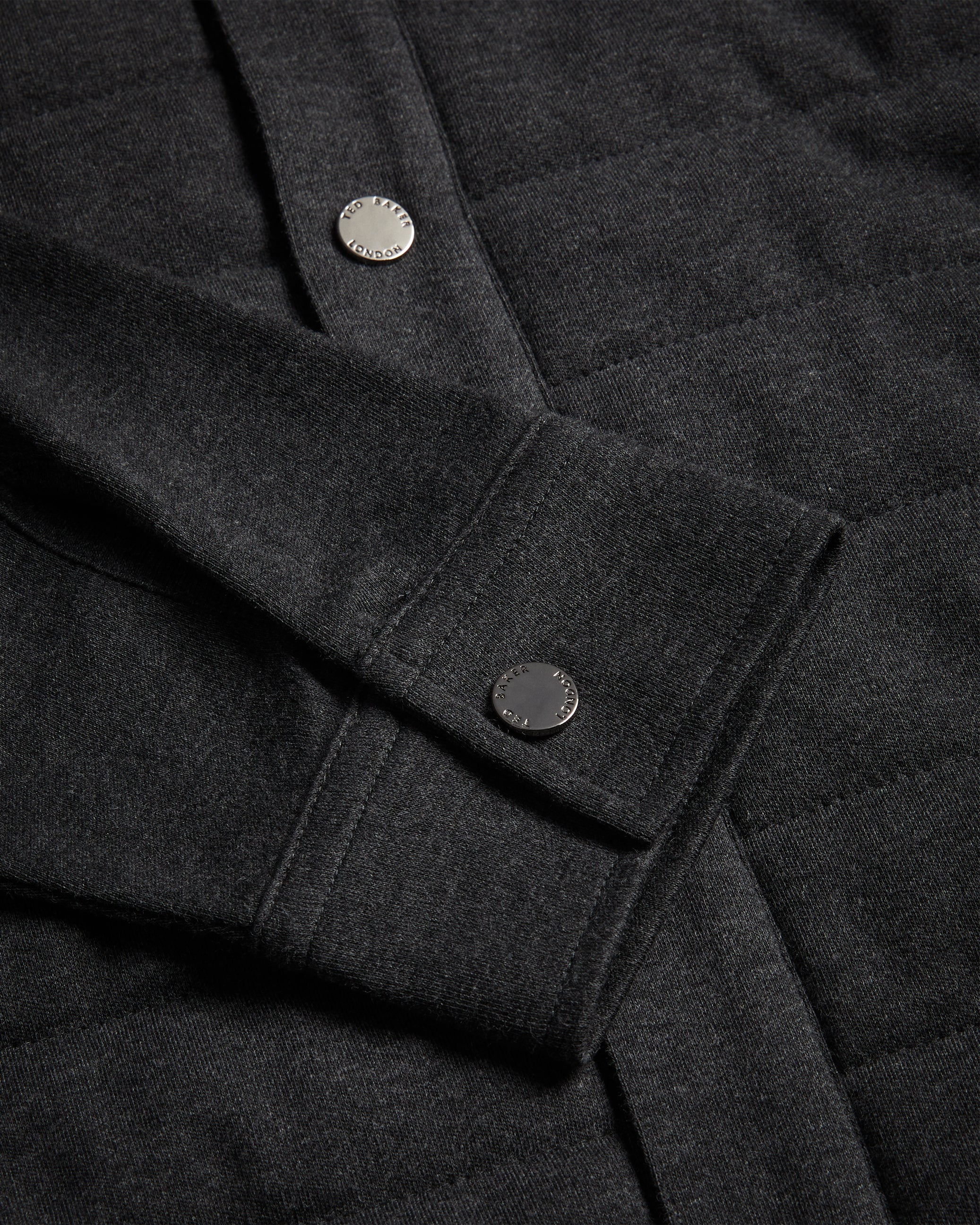 Ansty Long Sleeve Padded Jersey Shirt Grey-Marl